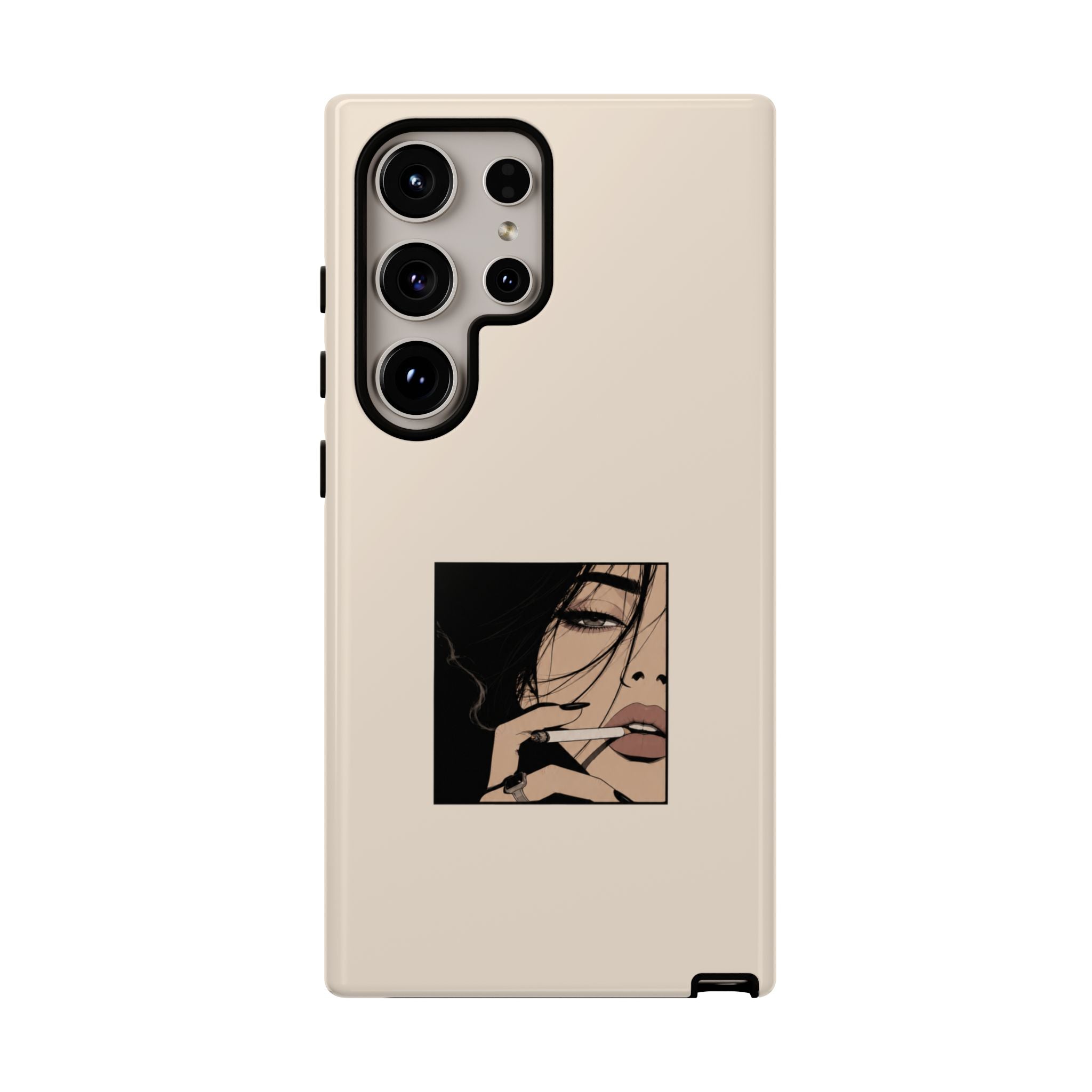 Minimalist Femme Portrait Protective Phone Case
