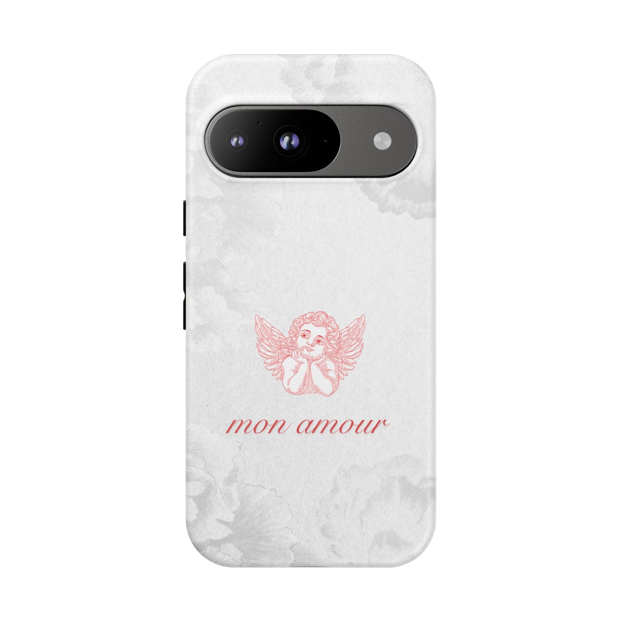 Tough Case — 'mon amour' Pink Cherub Floral Phone Case