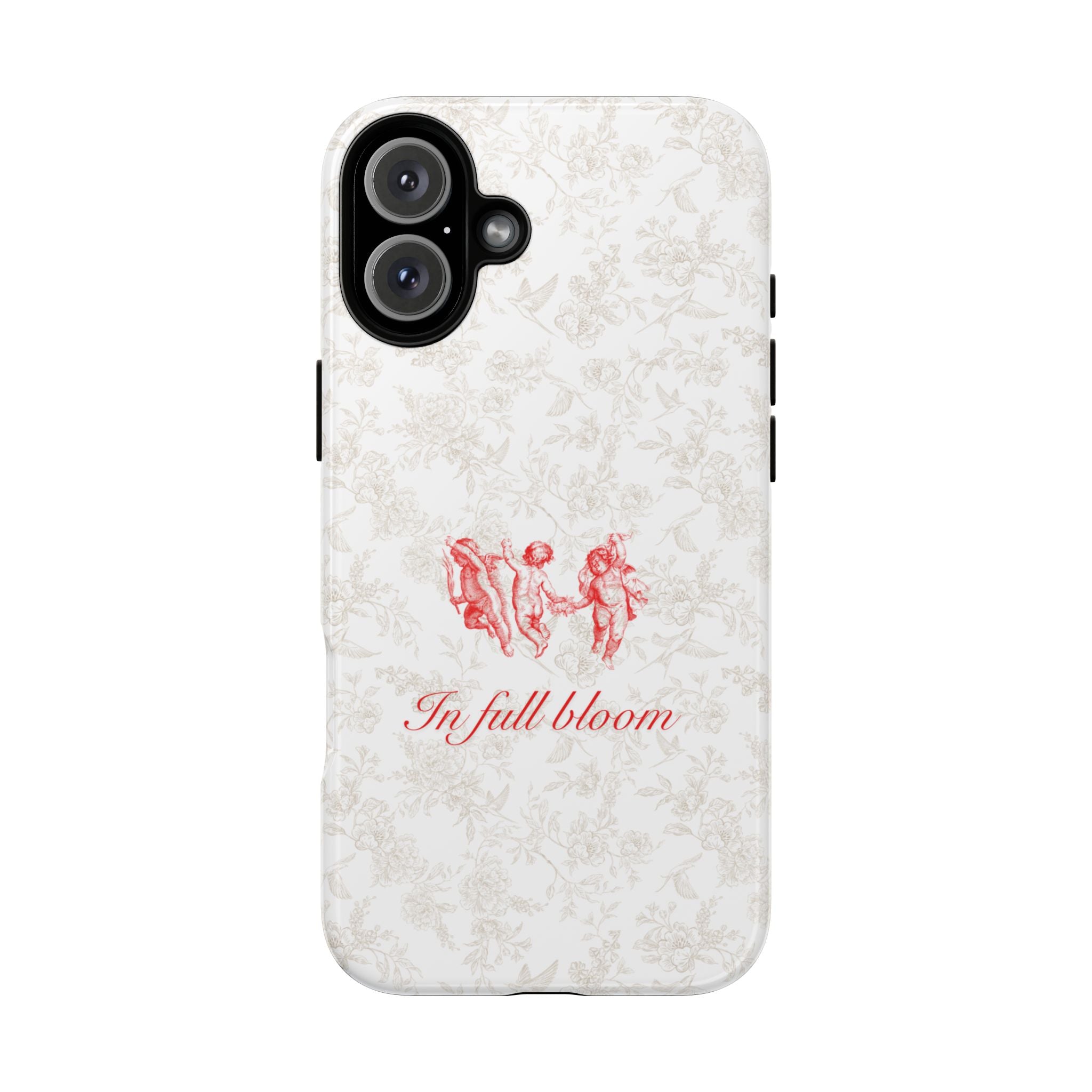 Vintage Floral Phone Case — "In Full Bloom" Tough Case