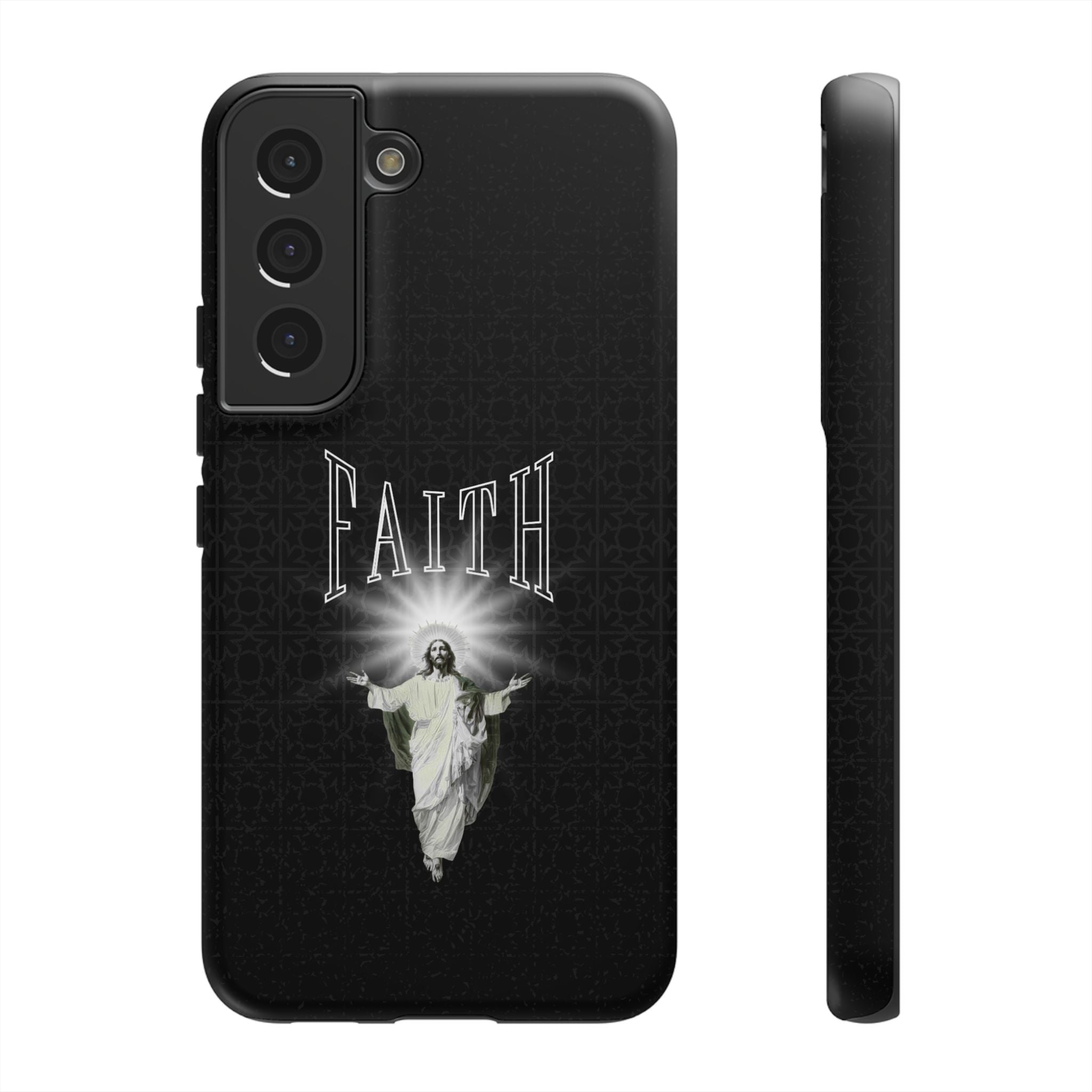 Faith Phone Case — Religious Jesus Graphic Tough Phone Cover