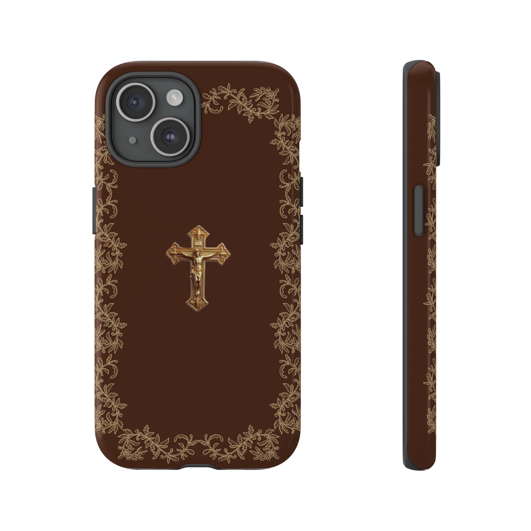 Gold Cross Bible – Christian Tough Phone Case