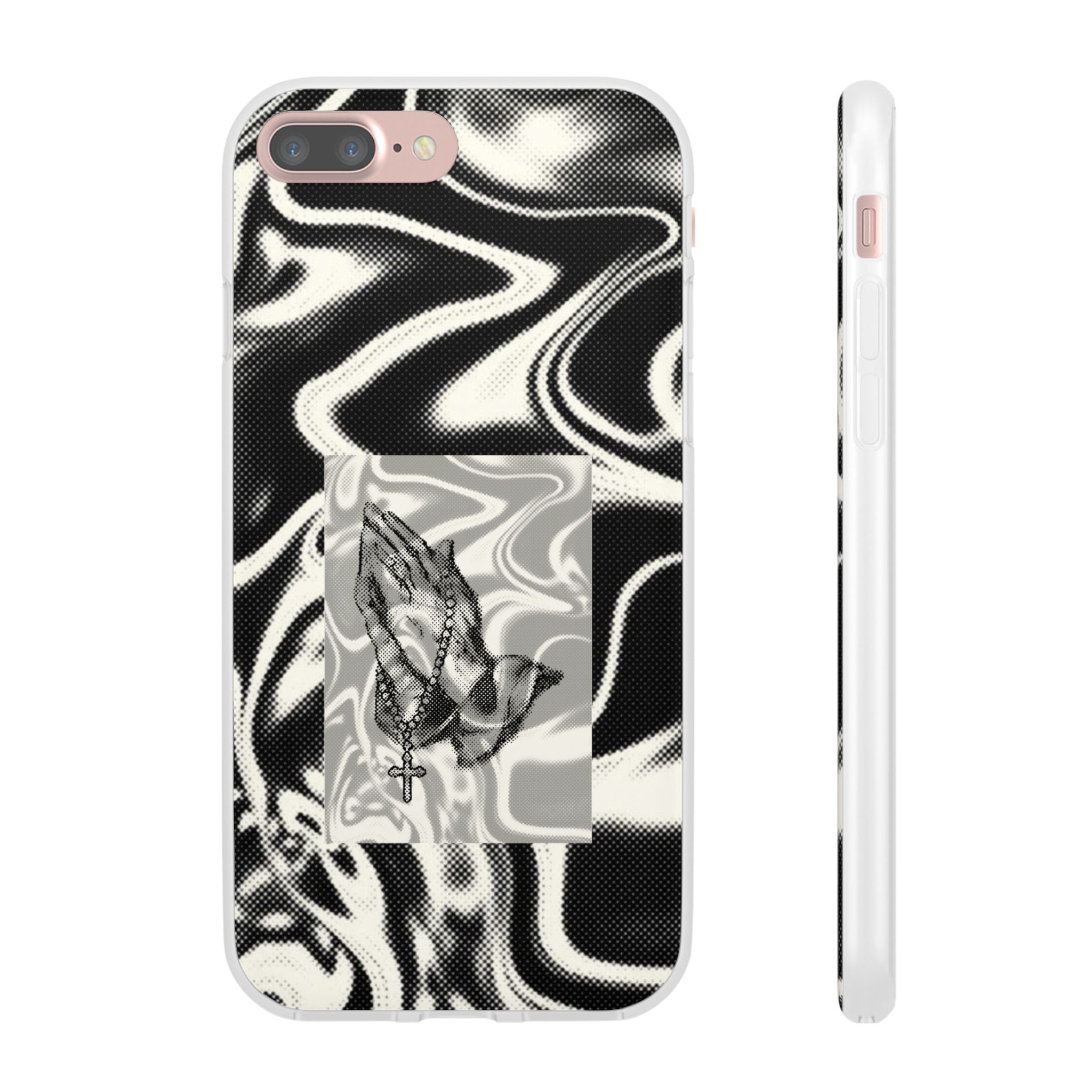 Praying Hands Black & White Phone Case