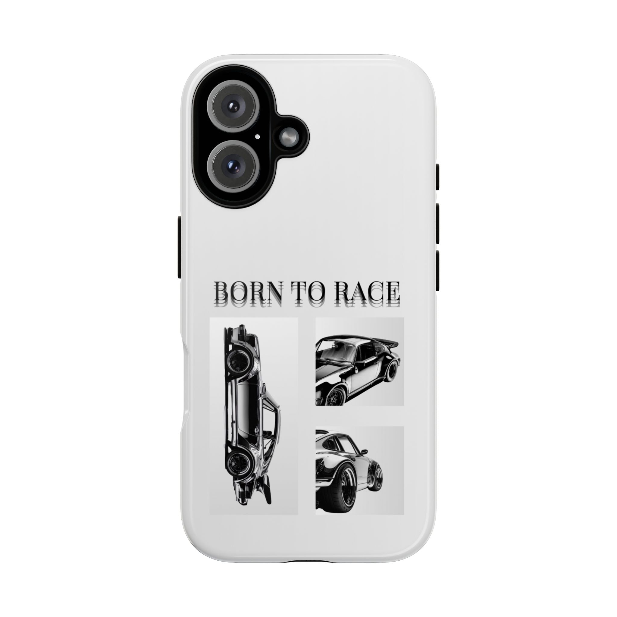 Phone Case - "Born to Race" Vintage Car Racing Graphic