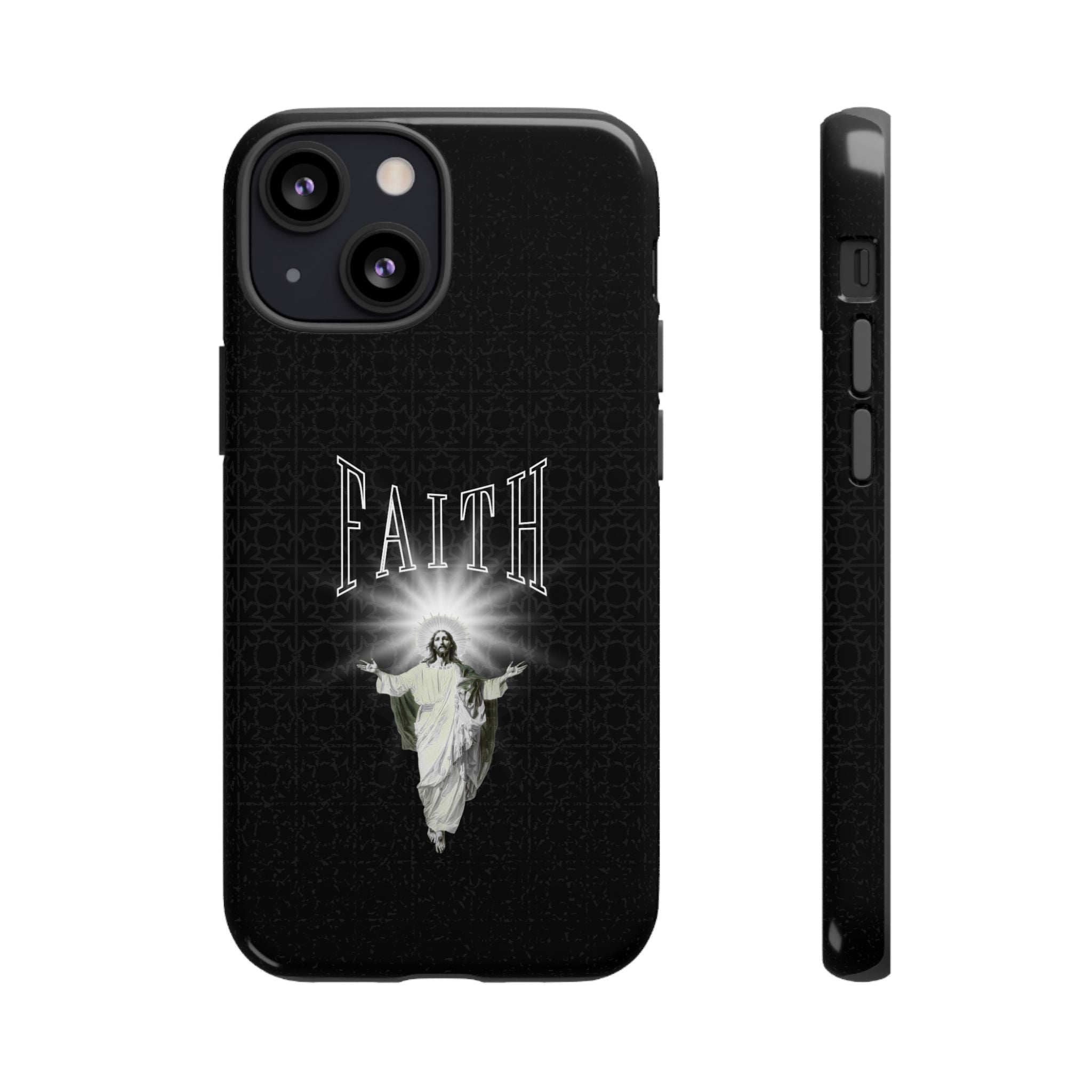 Faith Phone Case — Religious Jesus Graphic Tough Phone Cover