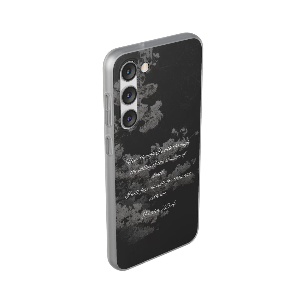 Phone Case — Psalm 23:4 Black Cloudy Faith Design
