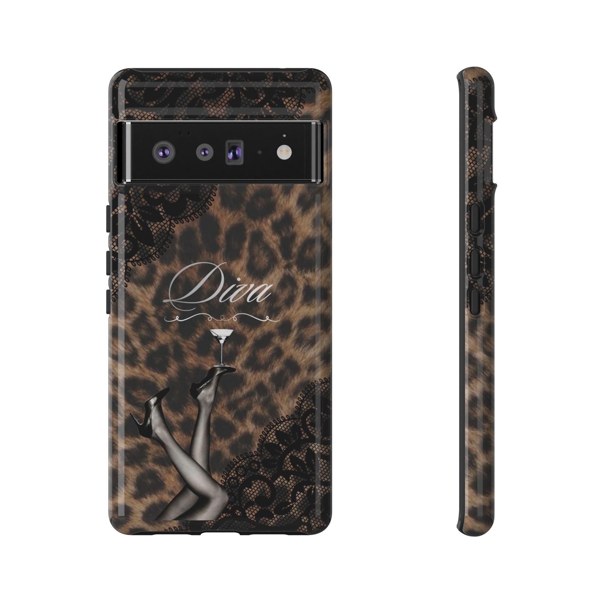 Leopard Lace 'Diva' Tough Phone Case