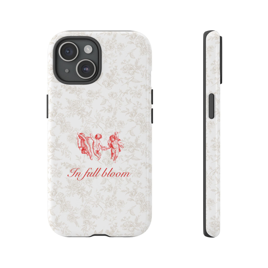 Vintage Floral Phone Case — "In Full Bloom" Tough Case