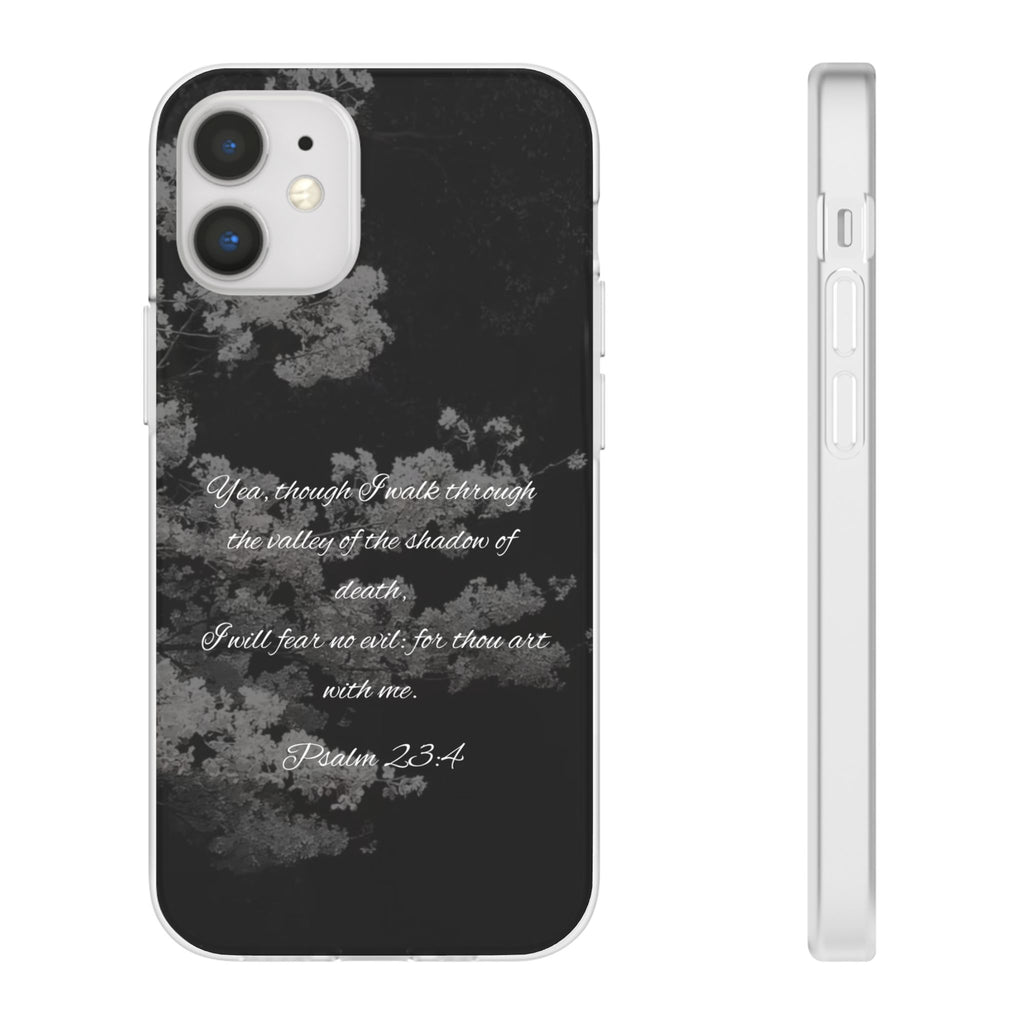 Phone Case — Psalm 23:4 Black Cloudy Faith Design