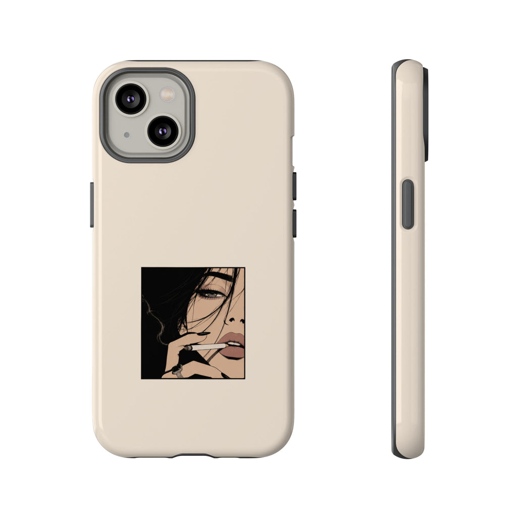 Minimalist Femme Portrait Protective Phone Case