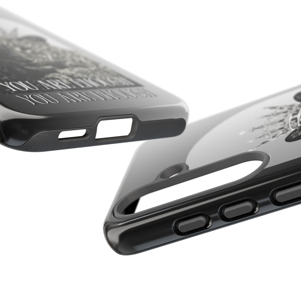 Leopard Crown Phone Case — "You Are Enough" Inspirational Protective Cover