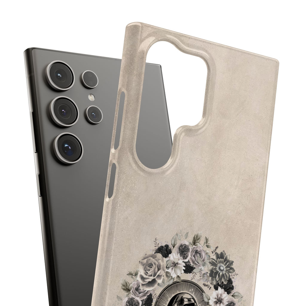 Vintage Madonna Floral Phone Case — Religious iPhone Snap Case