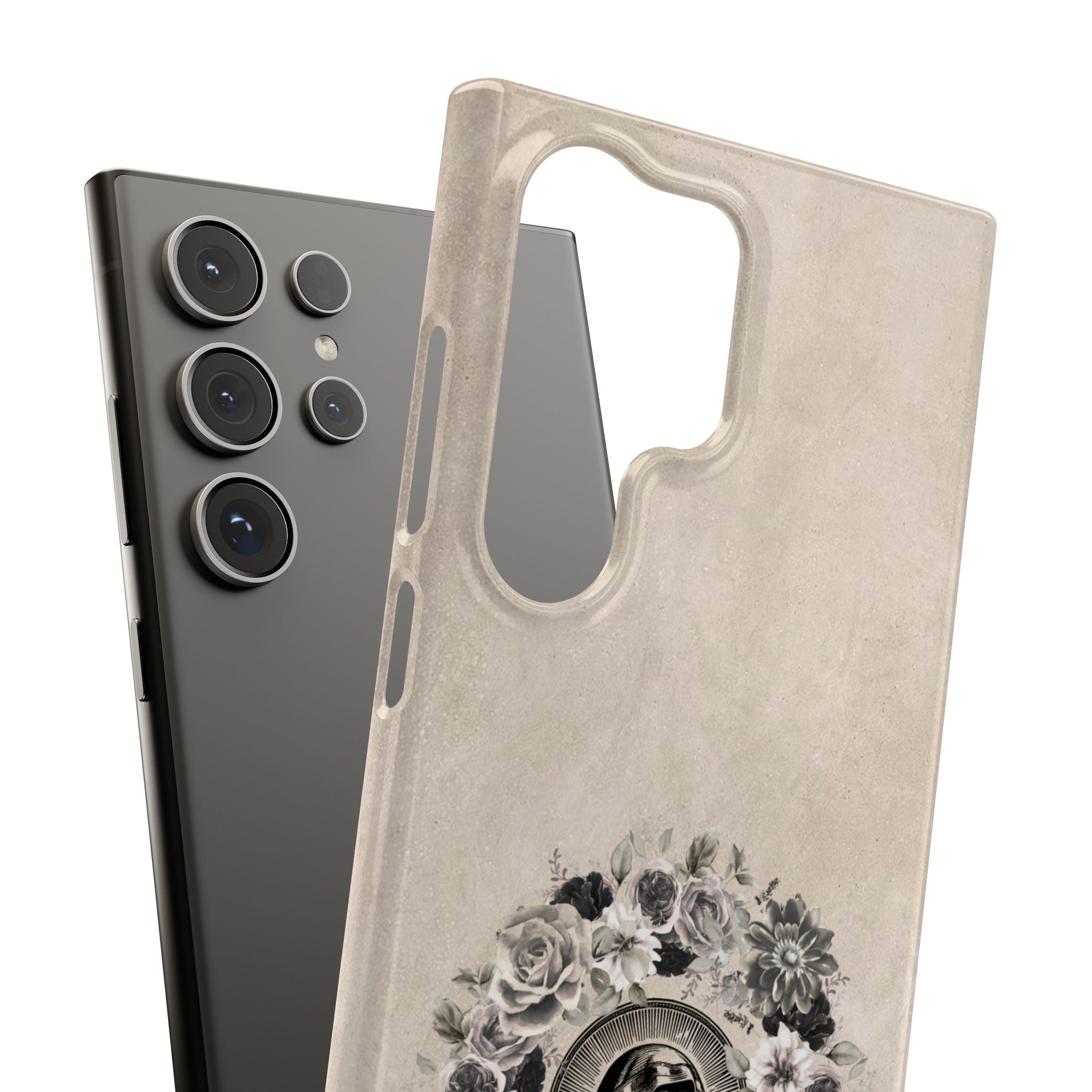 Vintage Madonna Floral Phone Case — Religious iPhone Snap Case