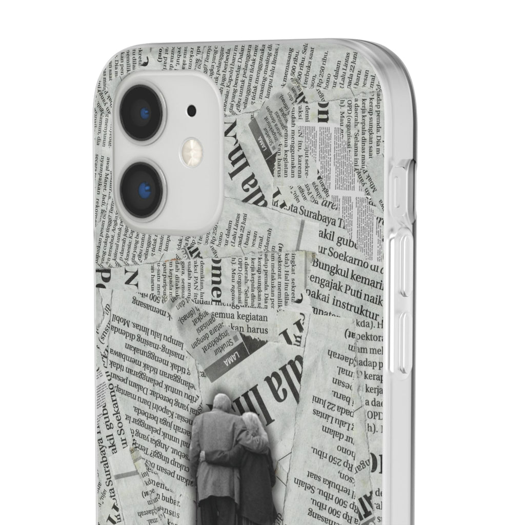 Newspaper Collage 'Until The End' Phone Case - Romantic Vintage iPhone Cover