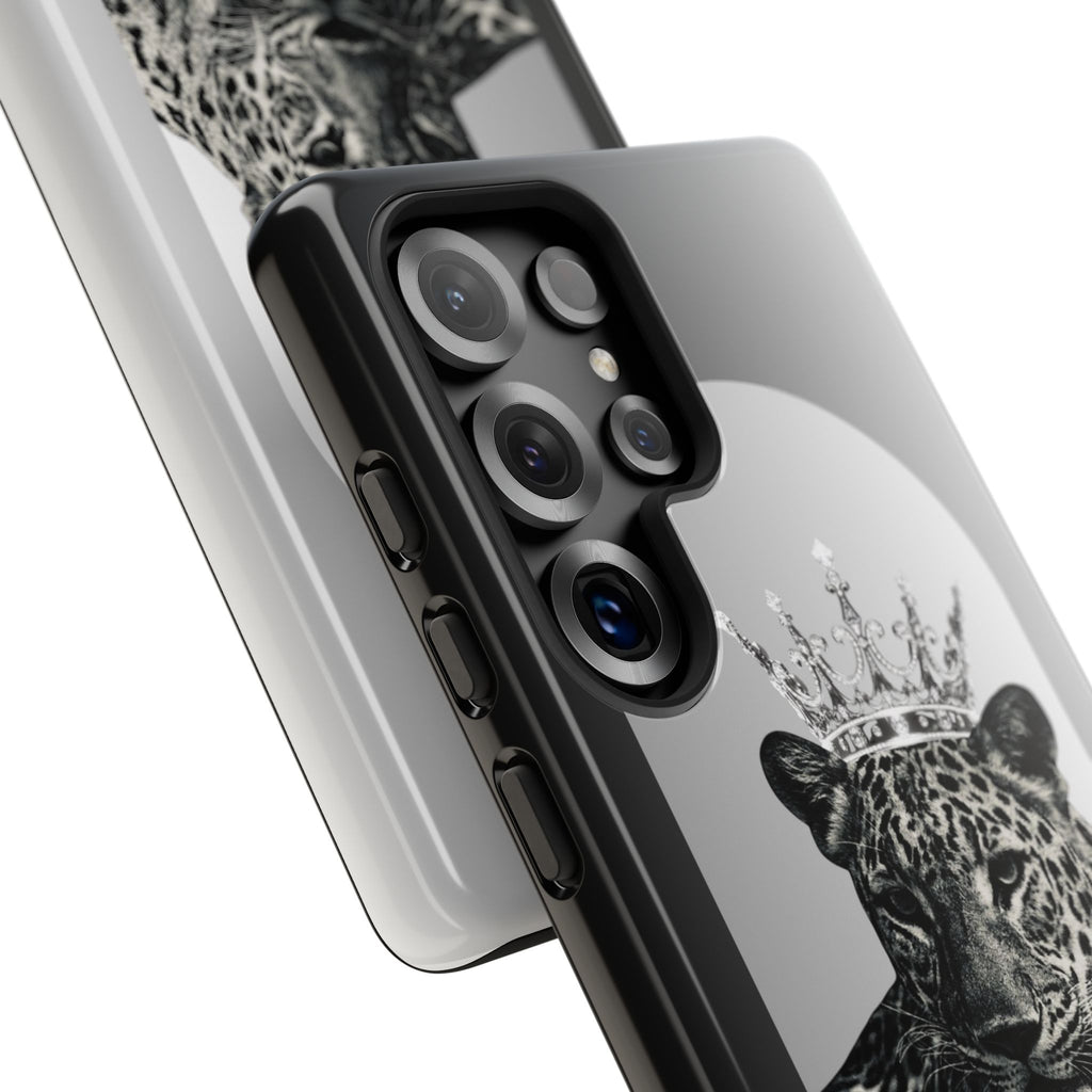 Leopard Crown Phone Case — "You Are Enough" Inspirational Protective Cover