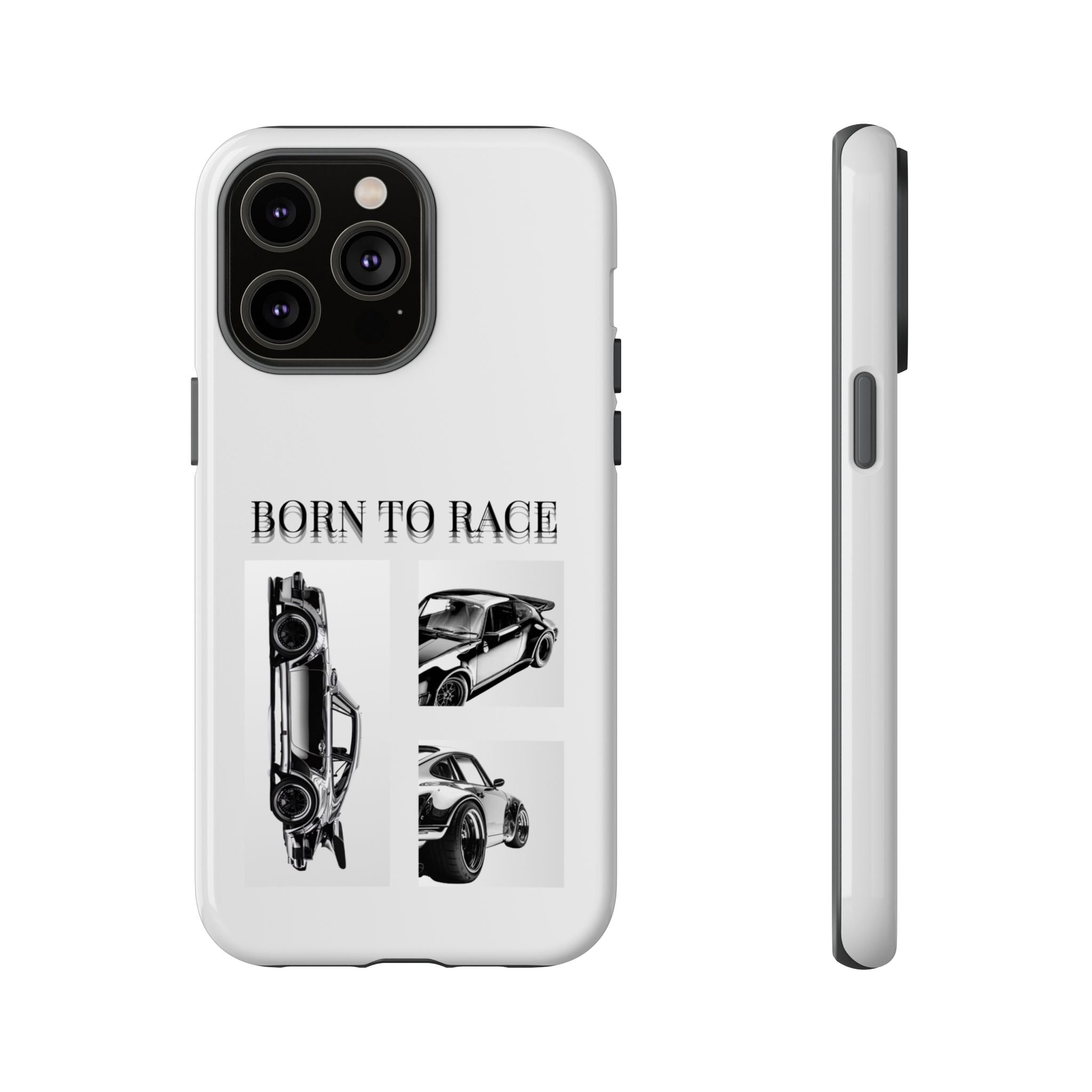 Phone Case - "Born to Race" Vintage Car Racing Graphic