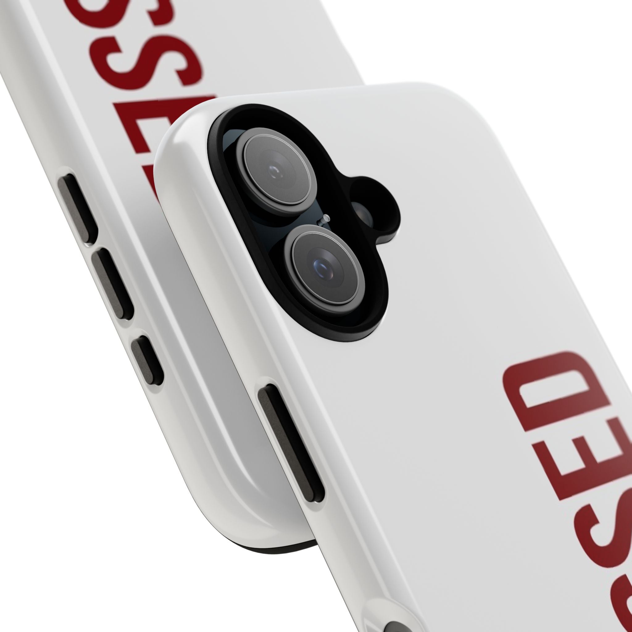 Blessed Vertical Phone Case — Protective Slim iPhone Cover with Red 'BLESSED' Text