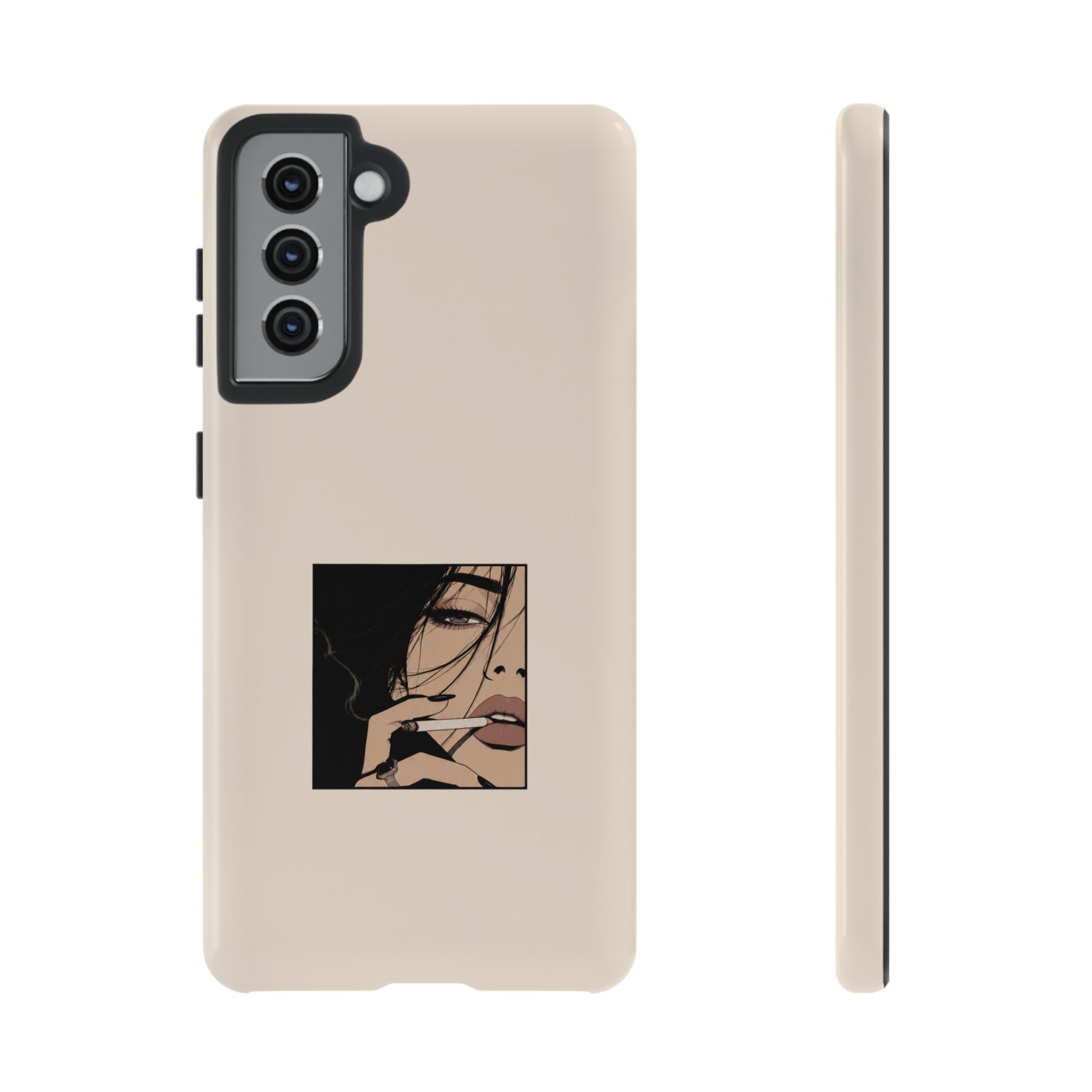Minimalist Femme Portrait Protective Phone Case