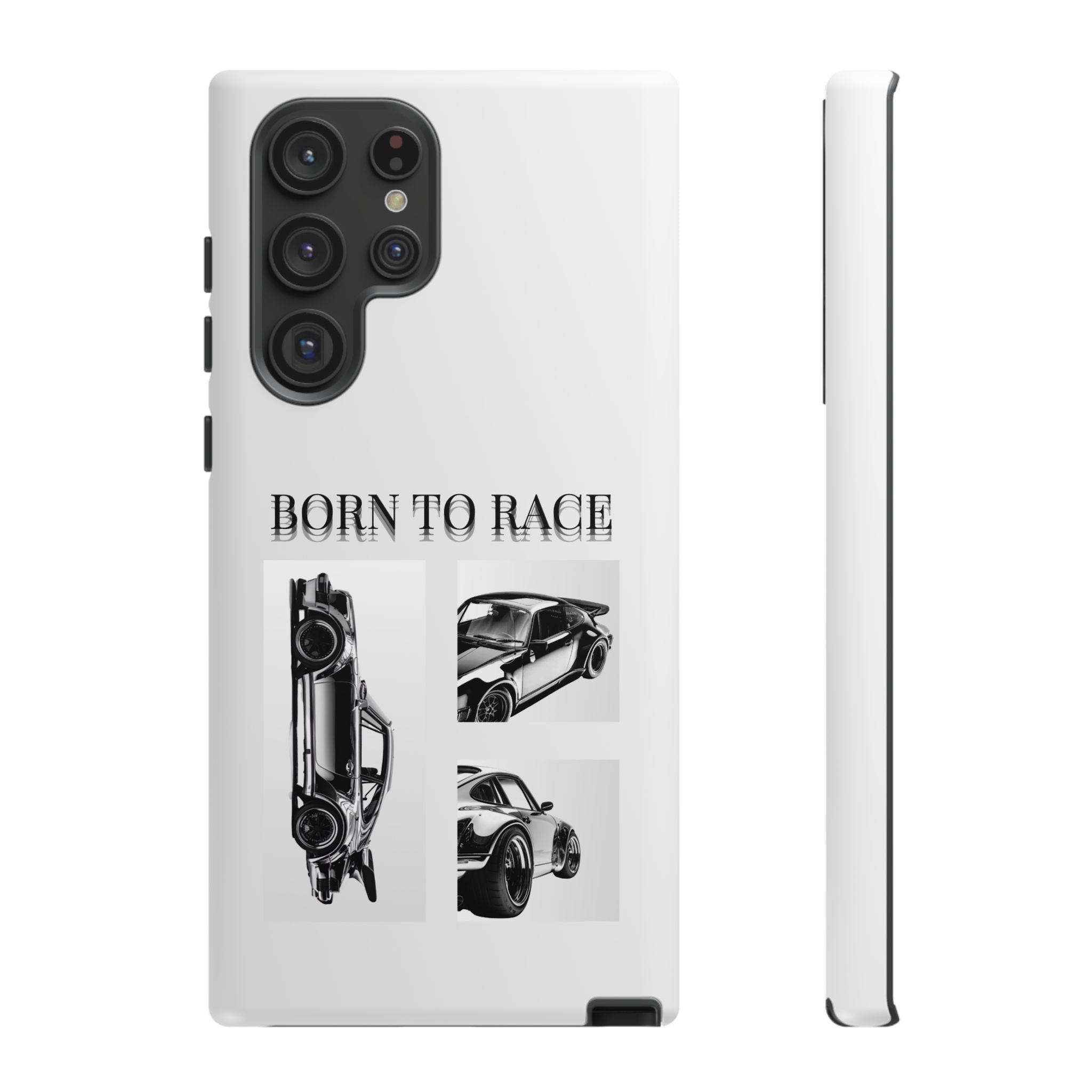 Phone Case - "Born to Race" Vintage Car Racing Graphic
