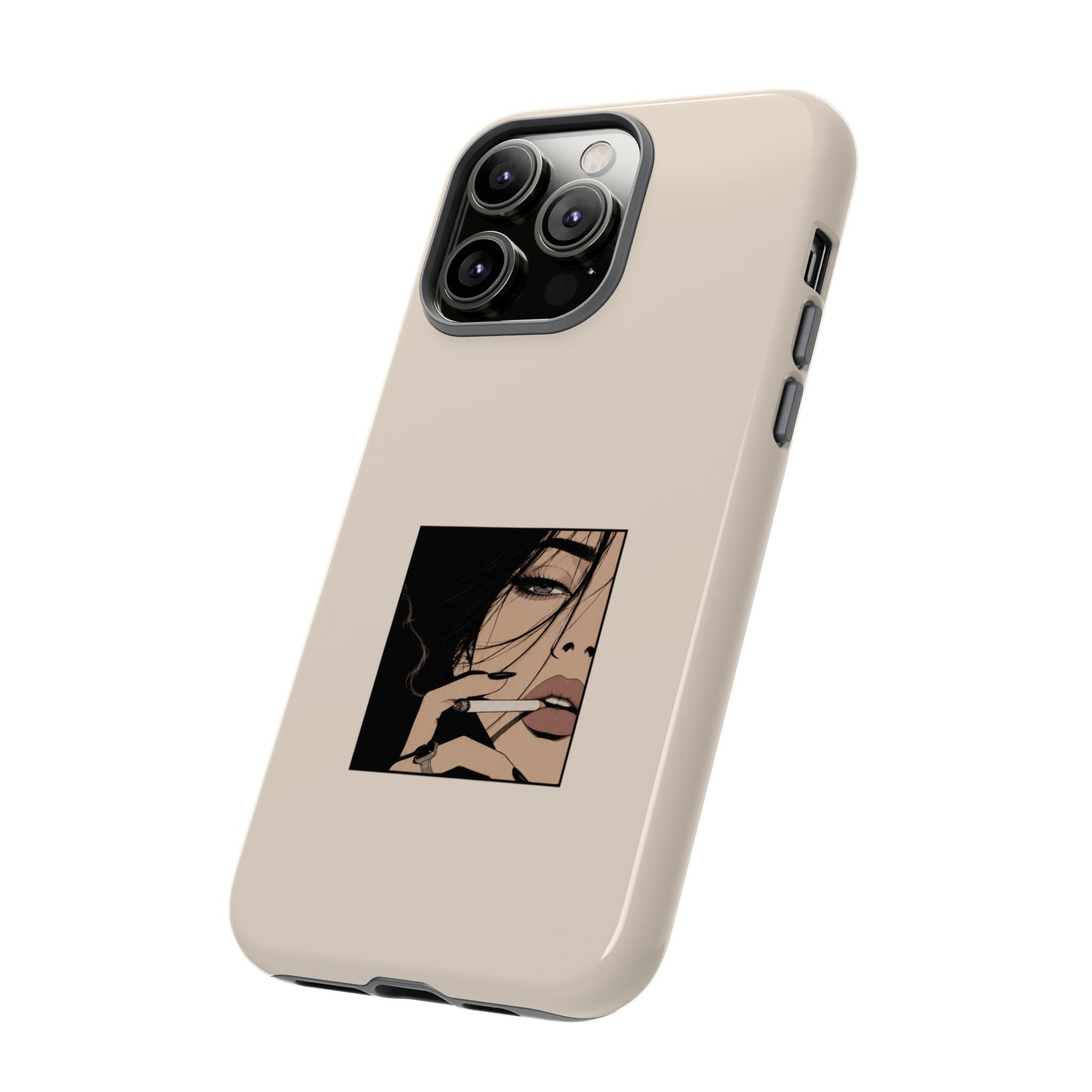 Minimalist Femme Portrait Protective Phone Case