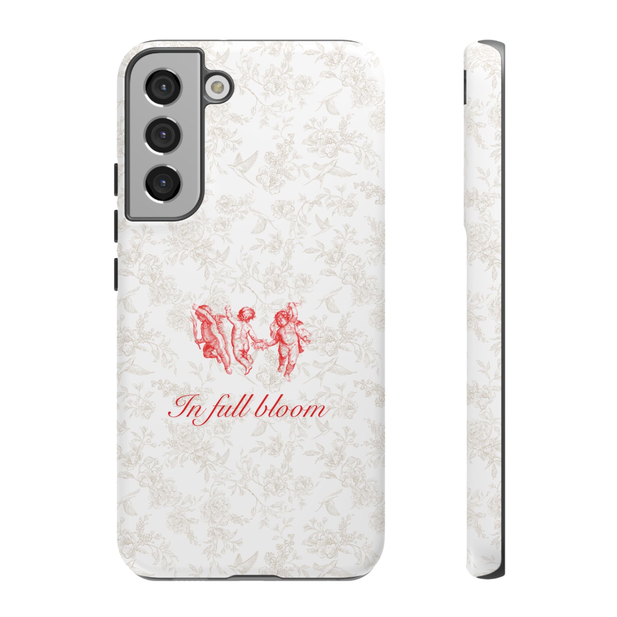 Vintage Floral Phone Case — "In Full Bloom" Tough Case