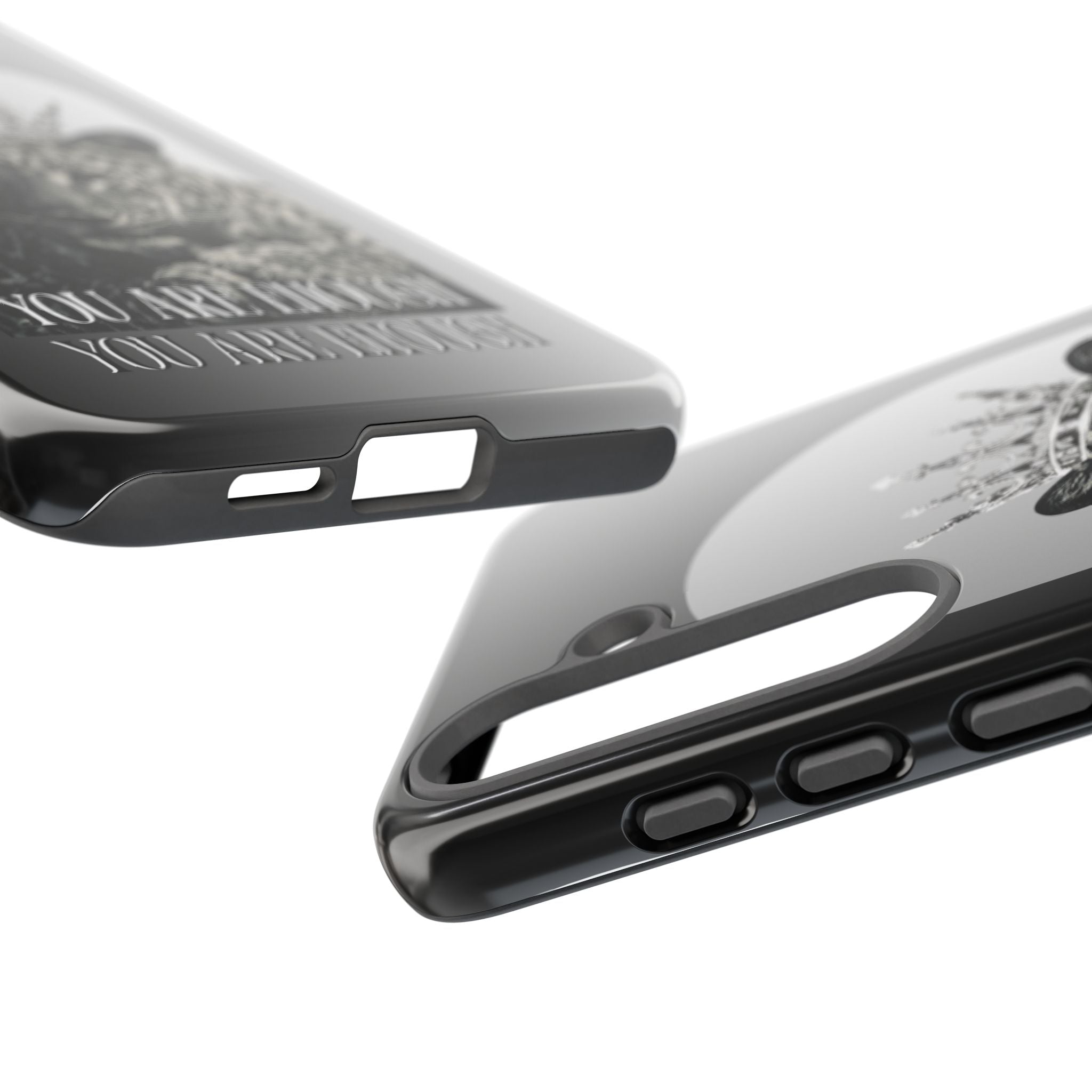 Leopard Crown Phone Case — "You Are Enough" Inspirational Protective Cover
