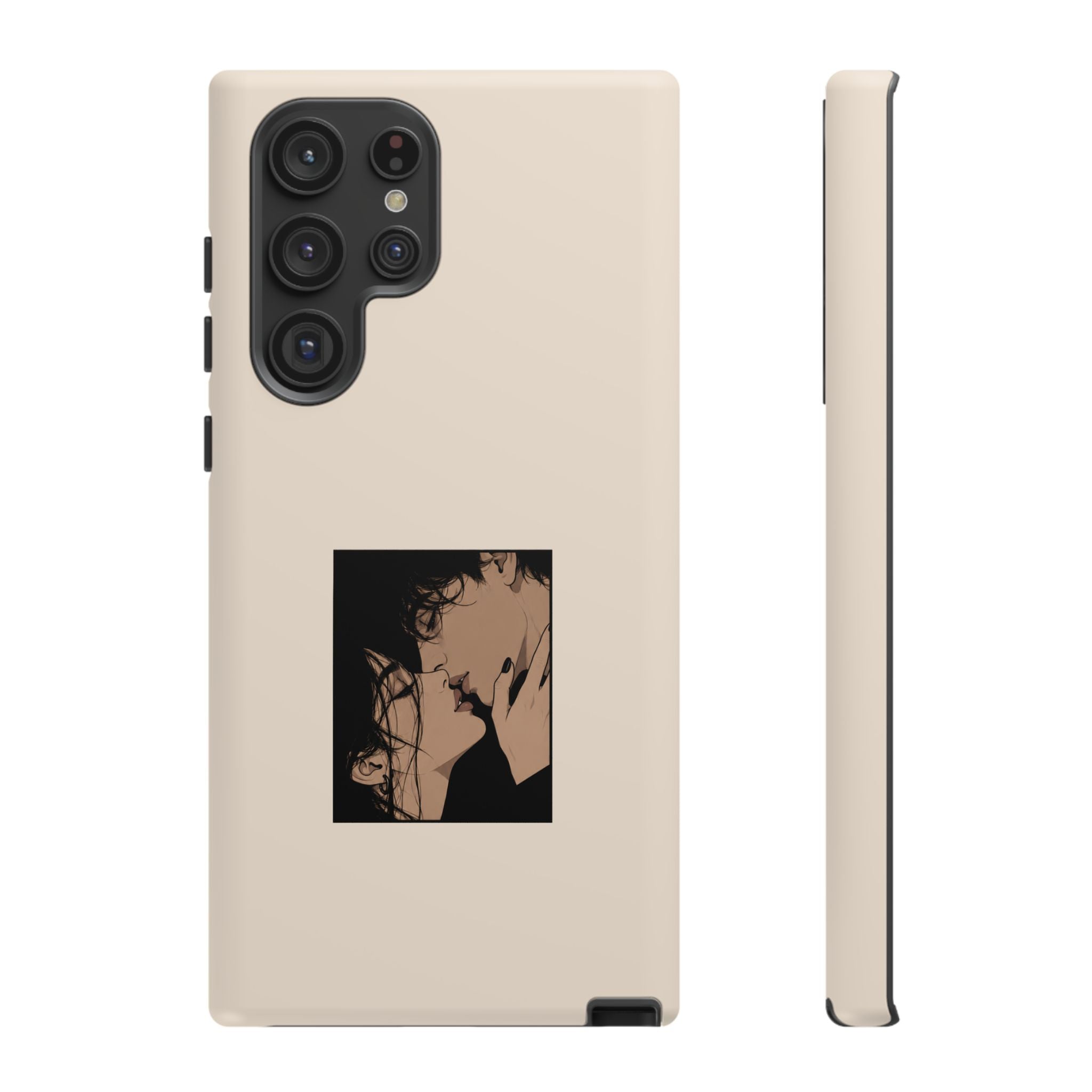 Minimal Anime Kiss Illustration