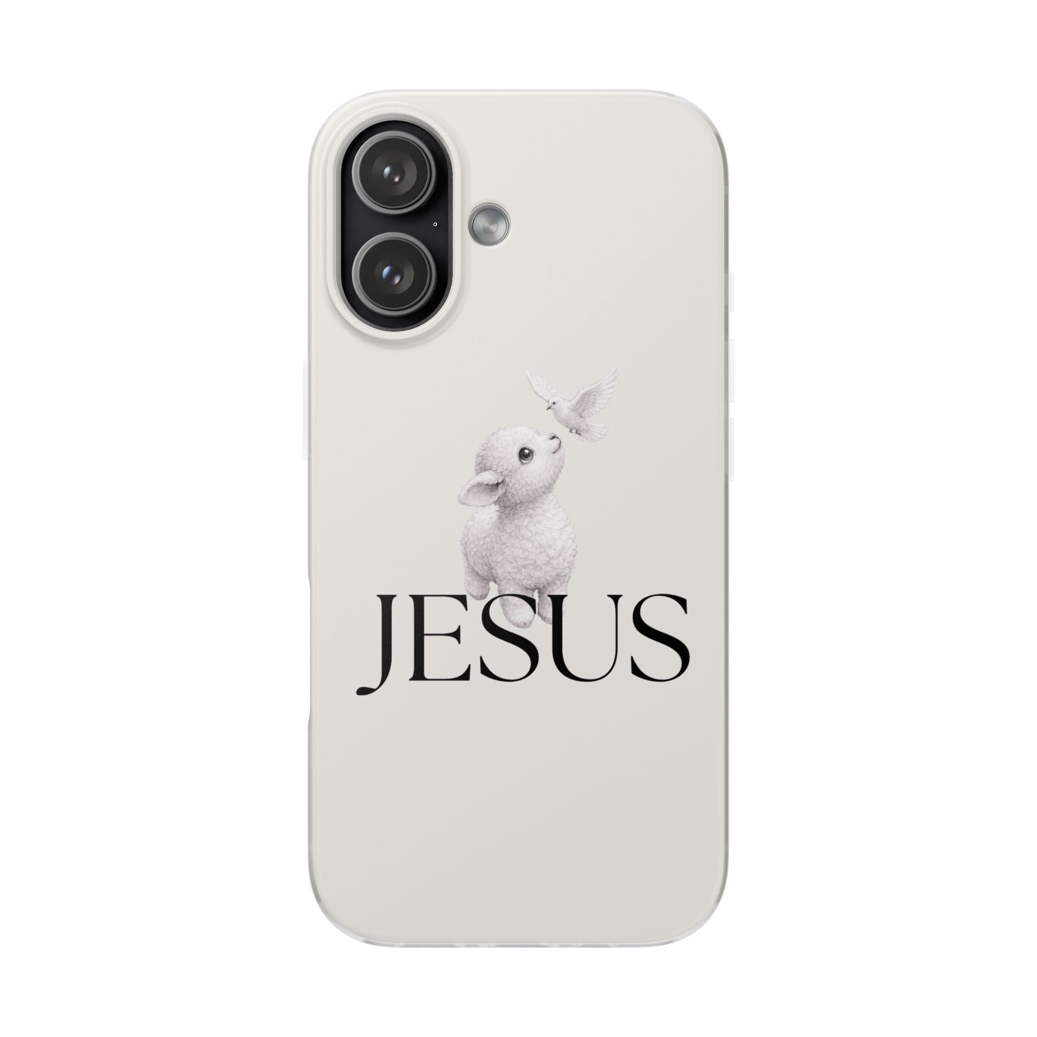 Jesus Lamb Phone Case - Christian Faith iPhone Case with Dove