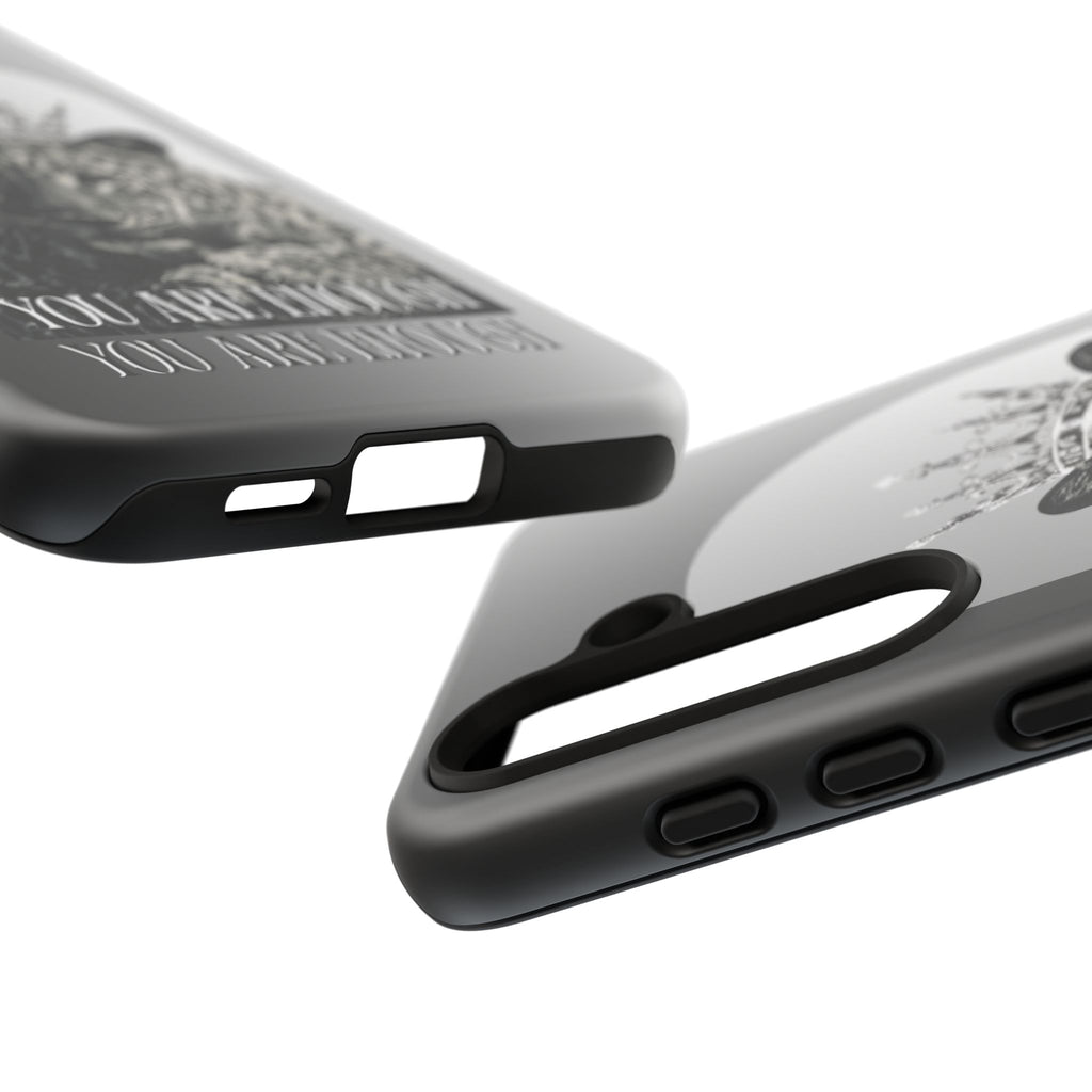 Leopard Crown Phone Case — "You Are Enough" Inspirational Protective Cover