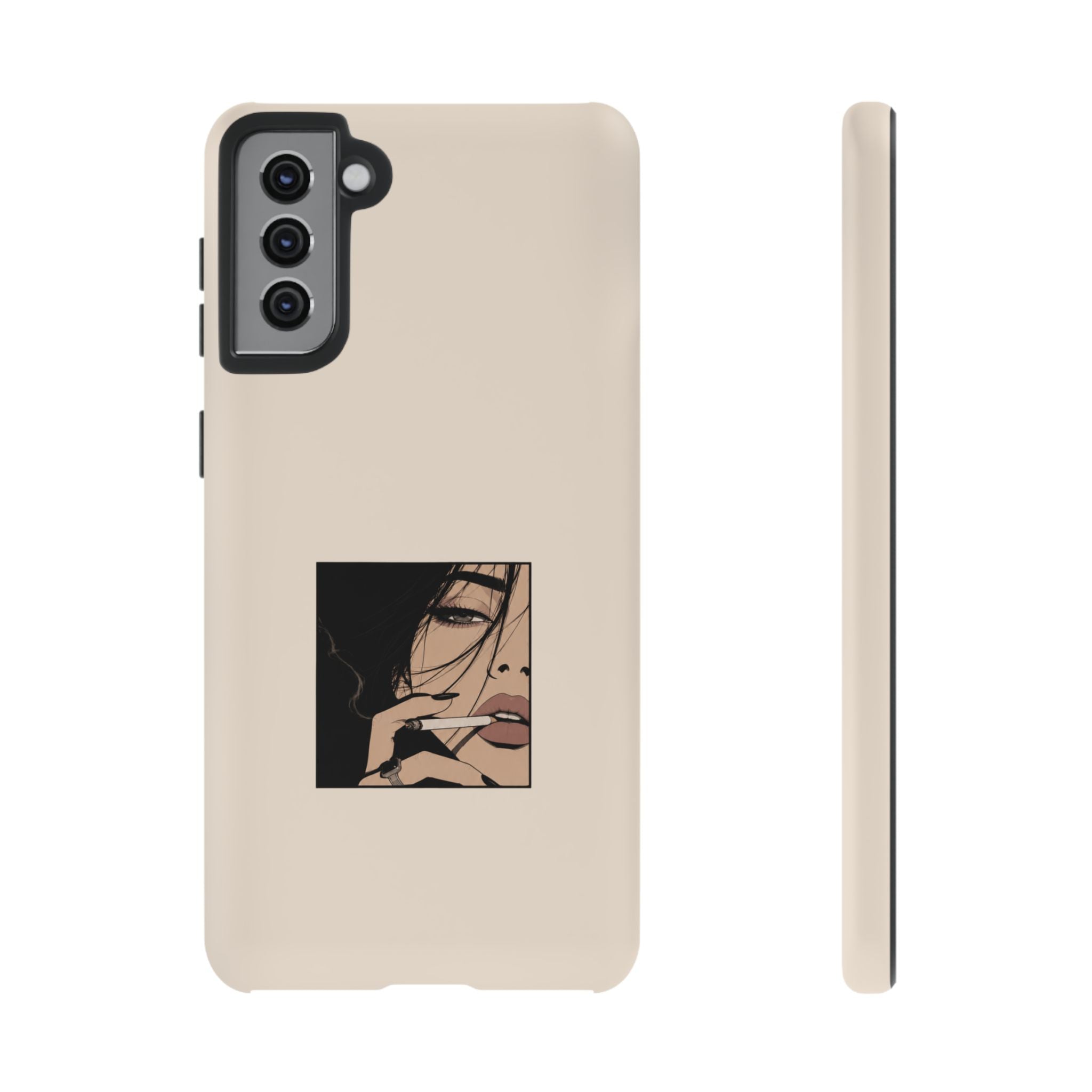 Minimalist Femme Portrait Protective Phone Case