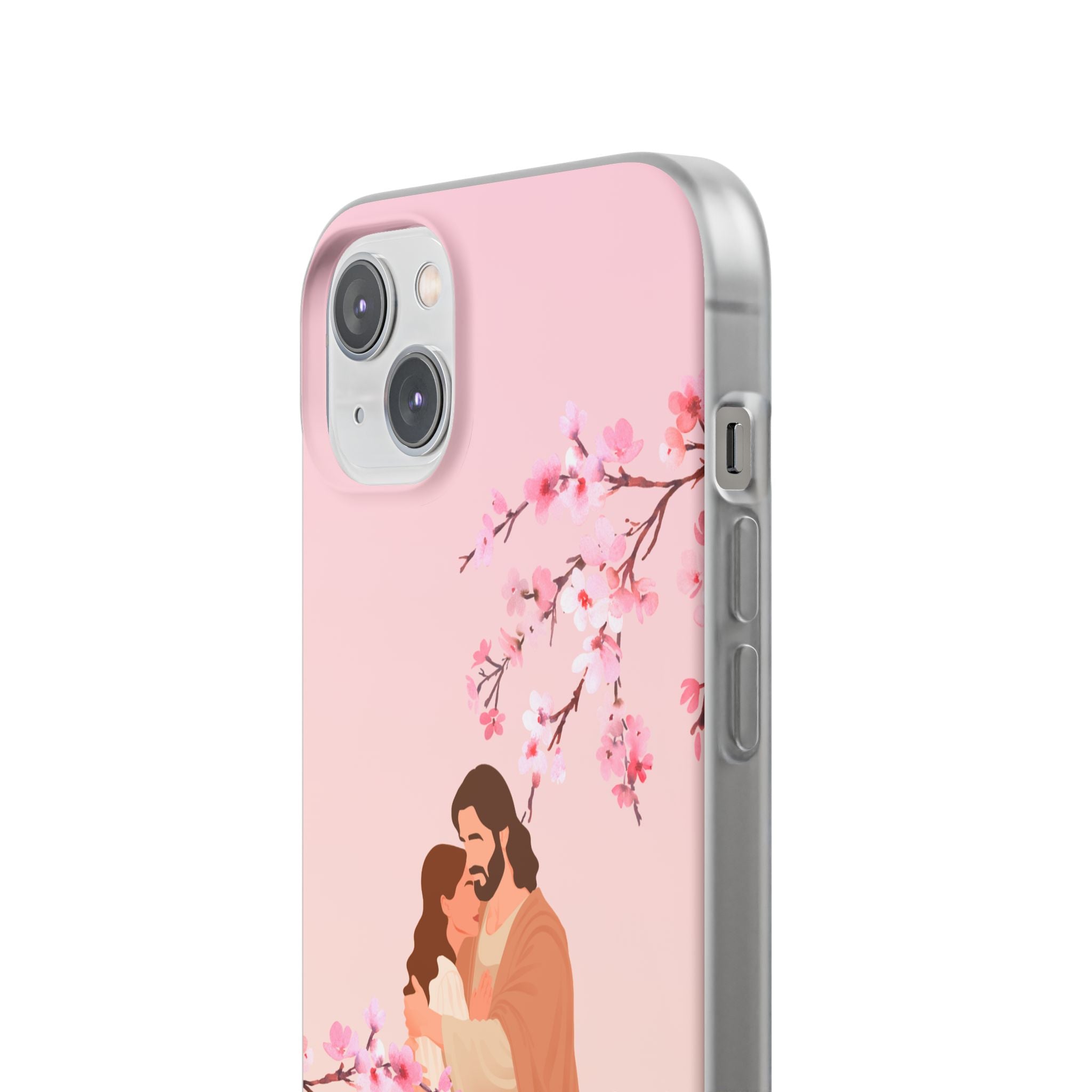 God Is Our Refuge – Psalm 46:1 Cherry Blossom Christian Flexi Phone Case