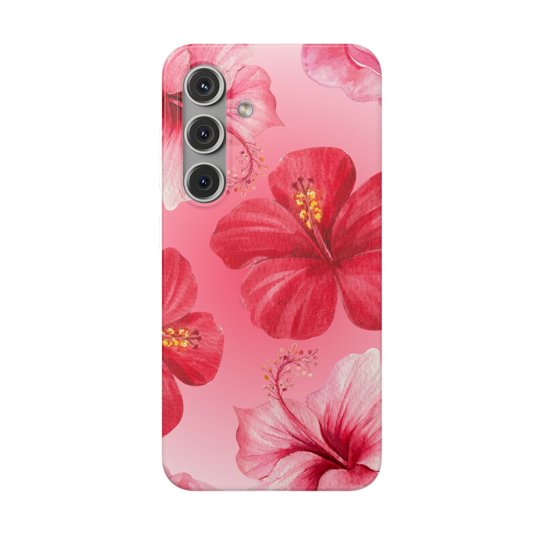 Hibiscus Floral Phone Case – Pink Tropical Flexi Case