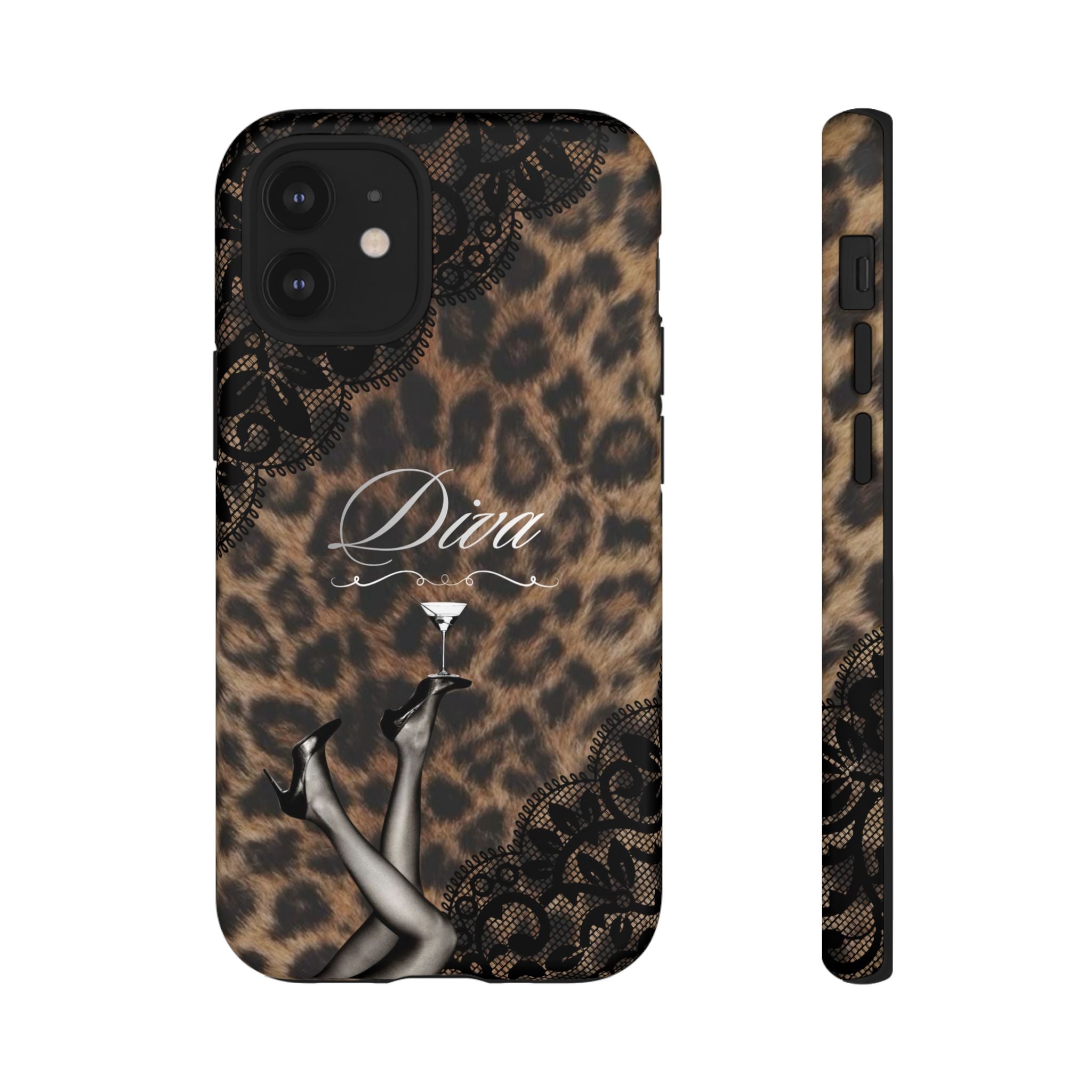 Leopard Lace 'Diva' Tough Phone Case