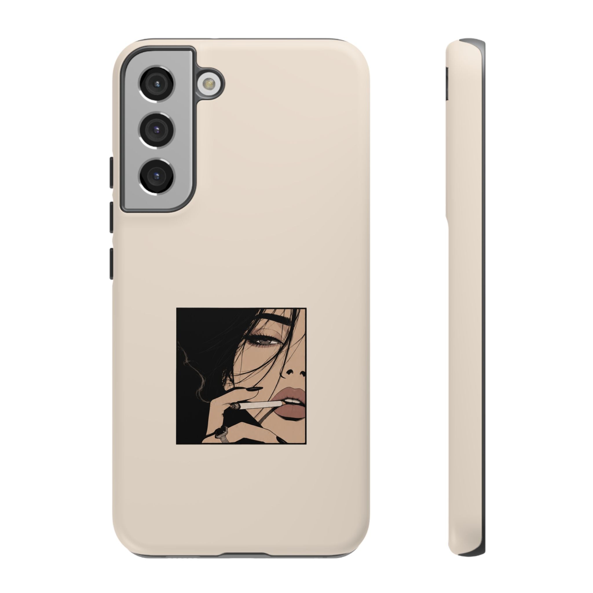 Minimalist Femme Portrait Protective Phone Case