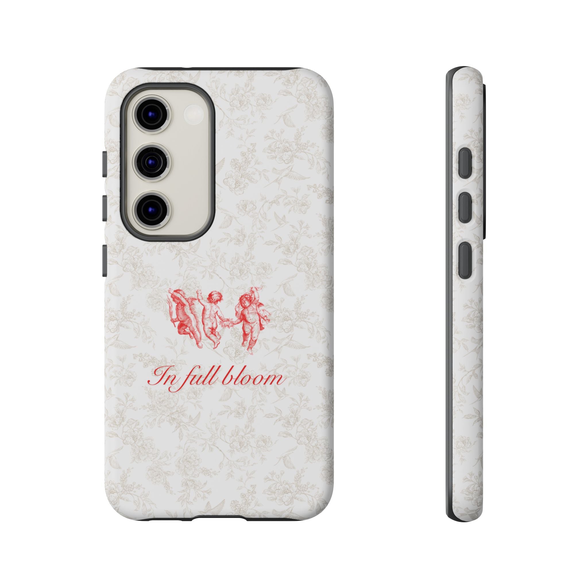 Vintage Floral Phone Case — "In Full Bloom" Tough Case