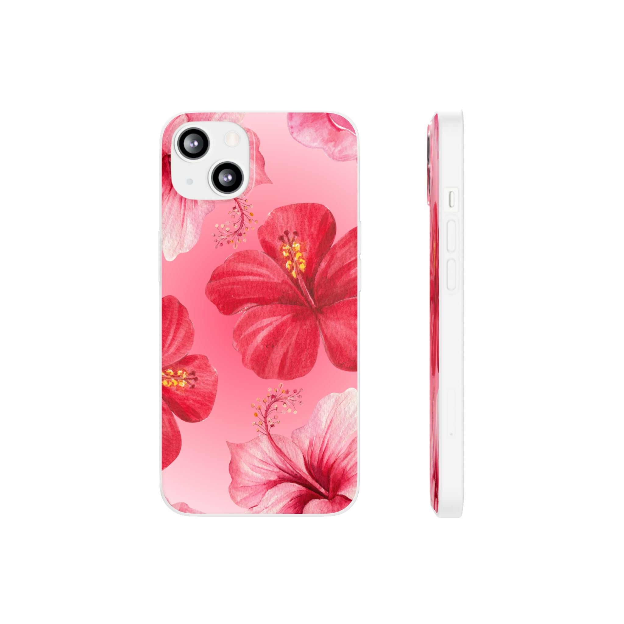 Hibiscus Floral Phone Case – Pink Tropical Flexi Case