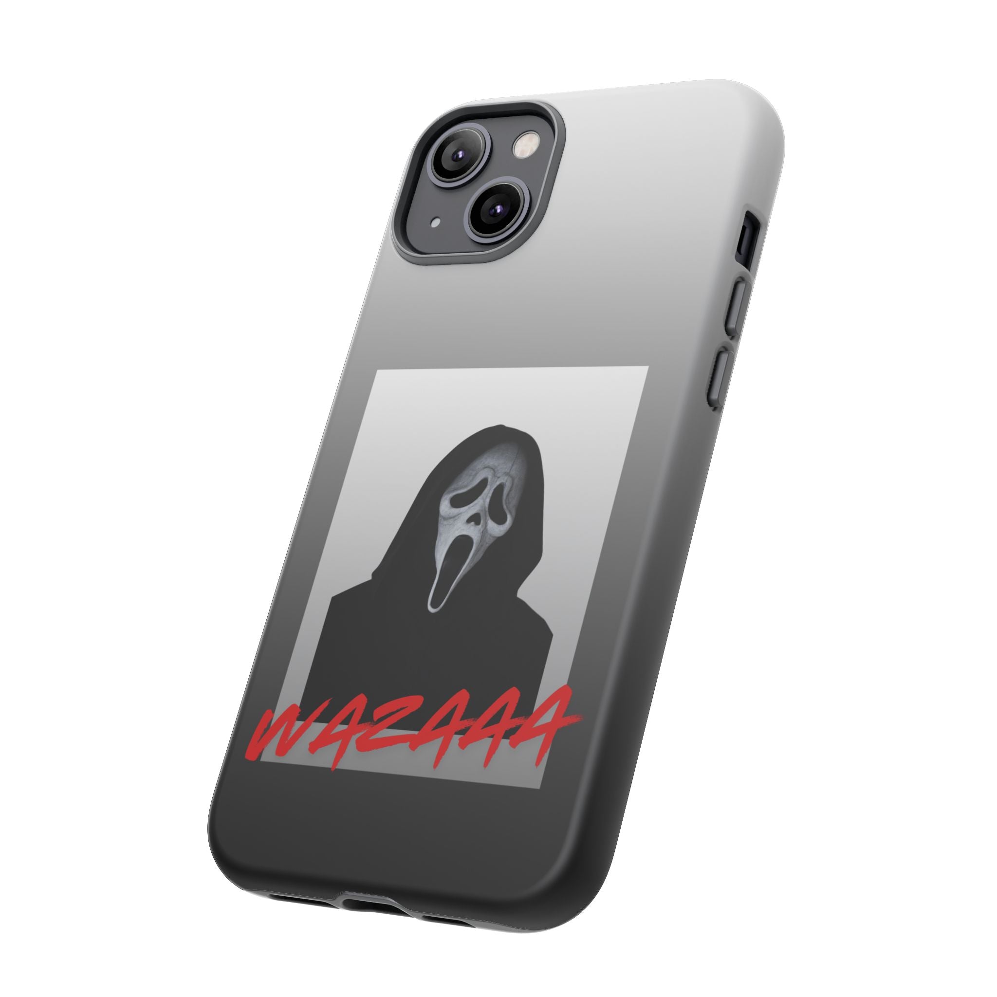 Scream Mask Phone Case – 'WAZAAA' Horror Movie Protective Cover