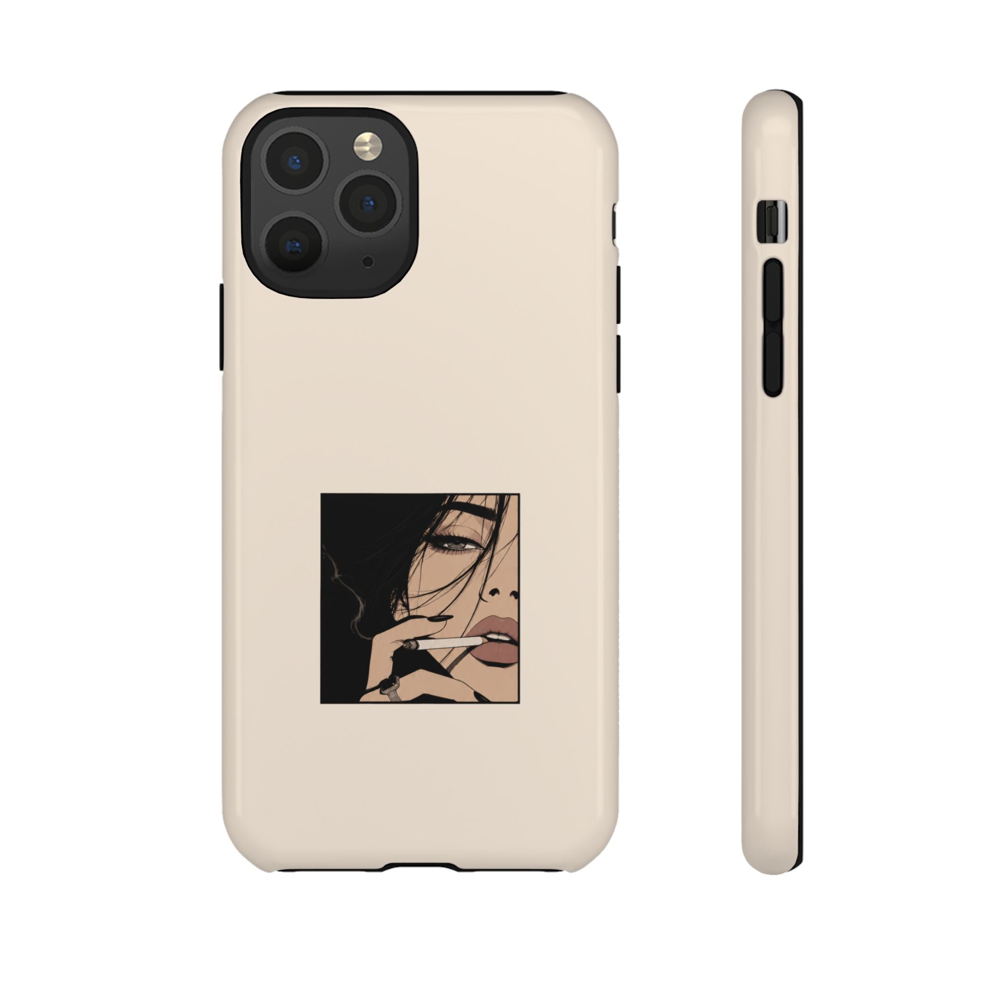 Minimalist Femme Portrait Protective Phone Case
