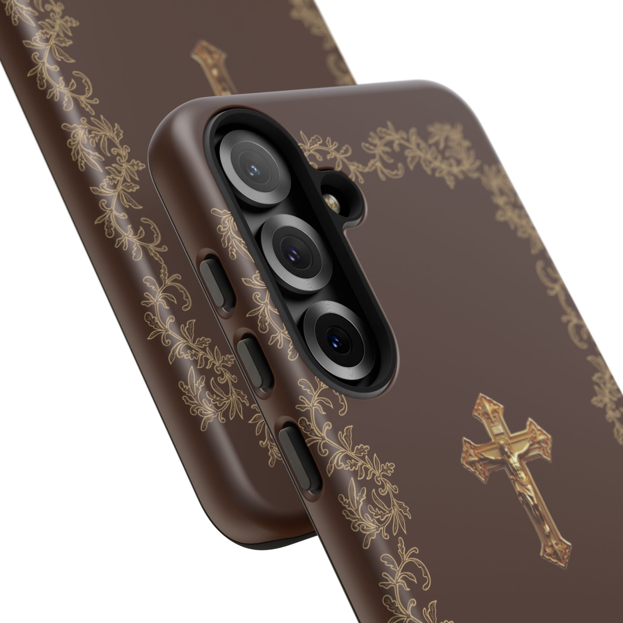 Gold Cross Bible – Christian Tough Phone Case