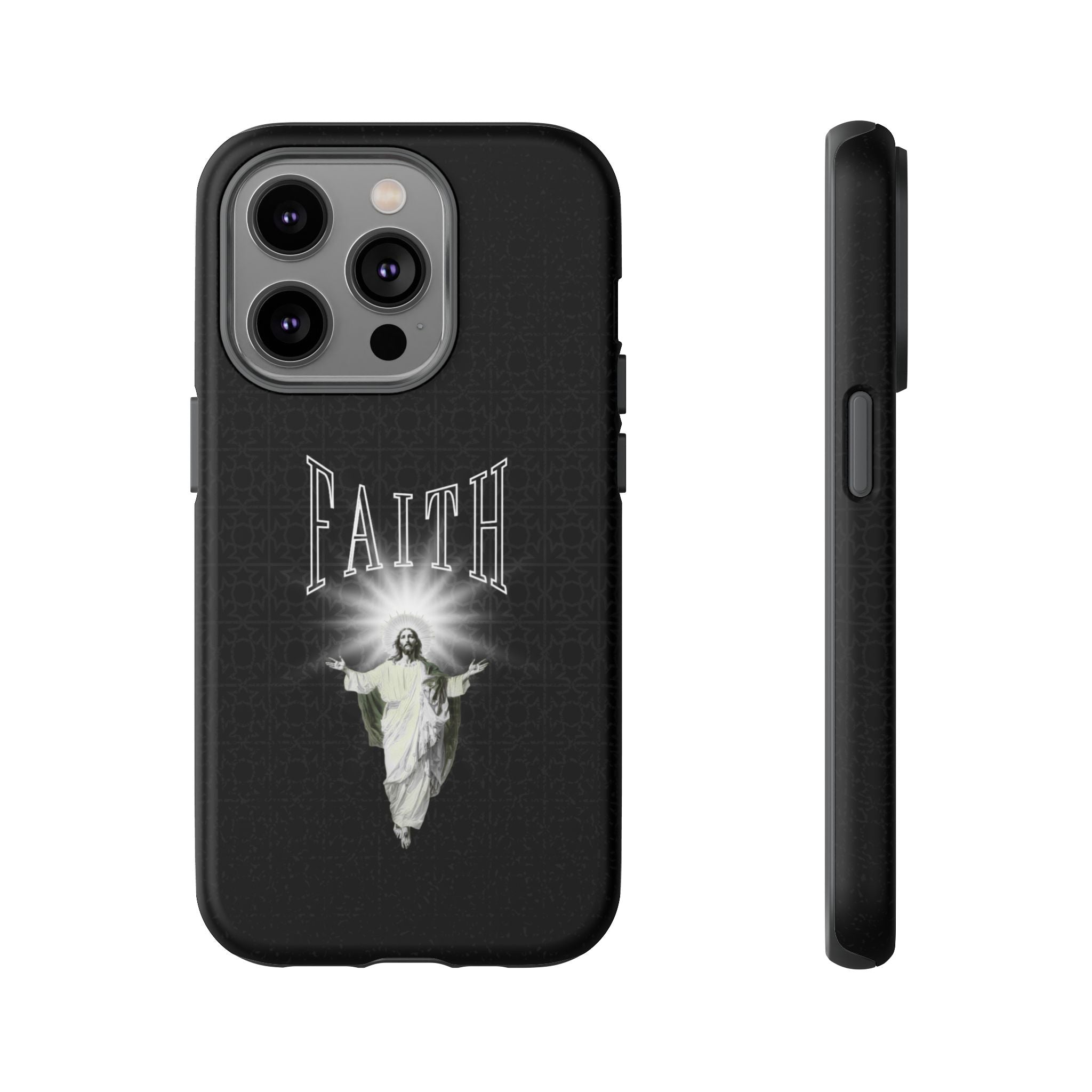 Faith Phone Case — Religious Jesus Graphic Tough Phone Cover