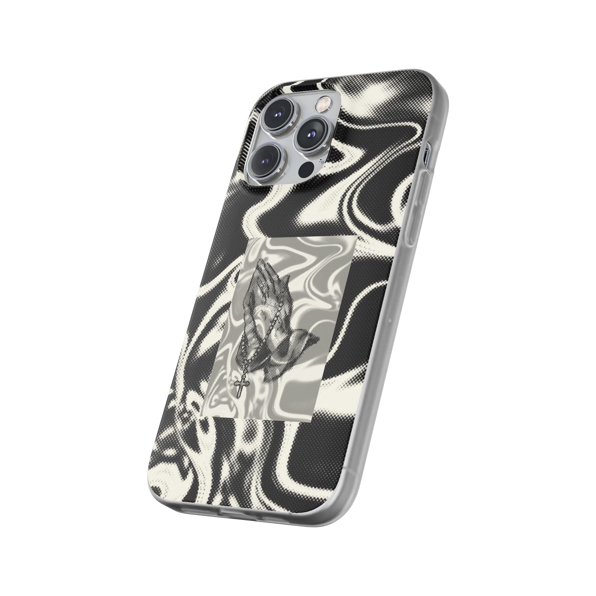 Praying Hands Black & White Phone Case