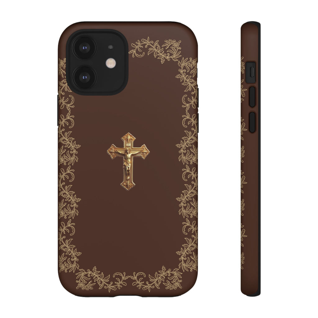 Gold Cross Bible - Christian Tough Phone Case