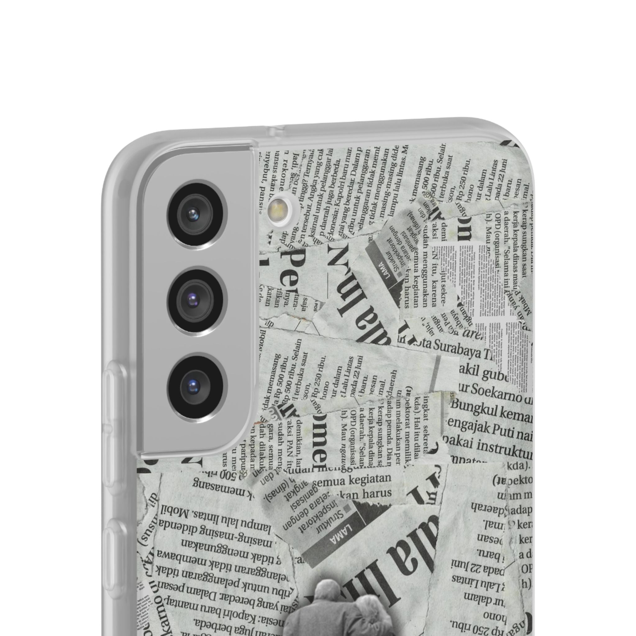 Newspaper Collage 'Until The End' Phone Case - Romantic Vintage iPhone Cover
