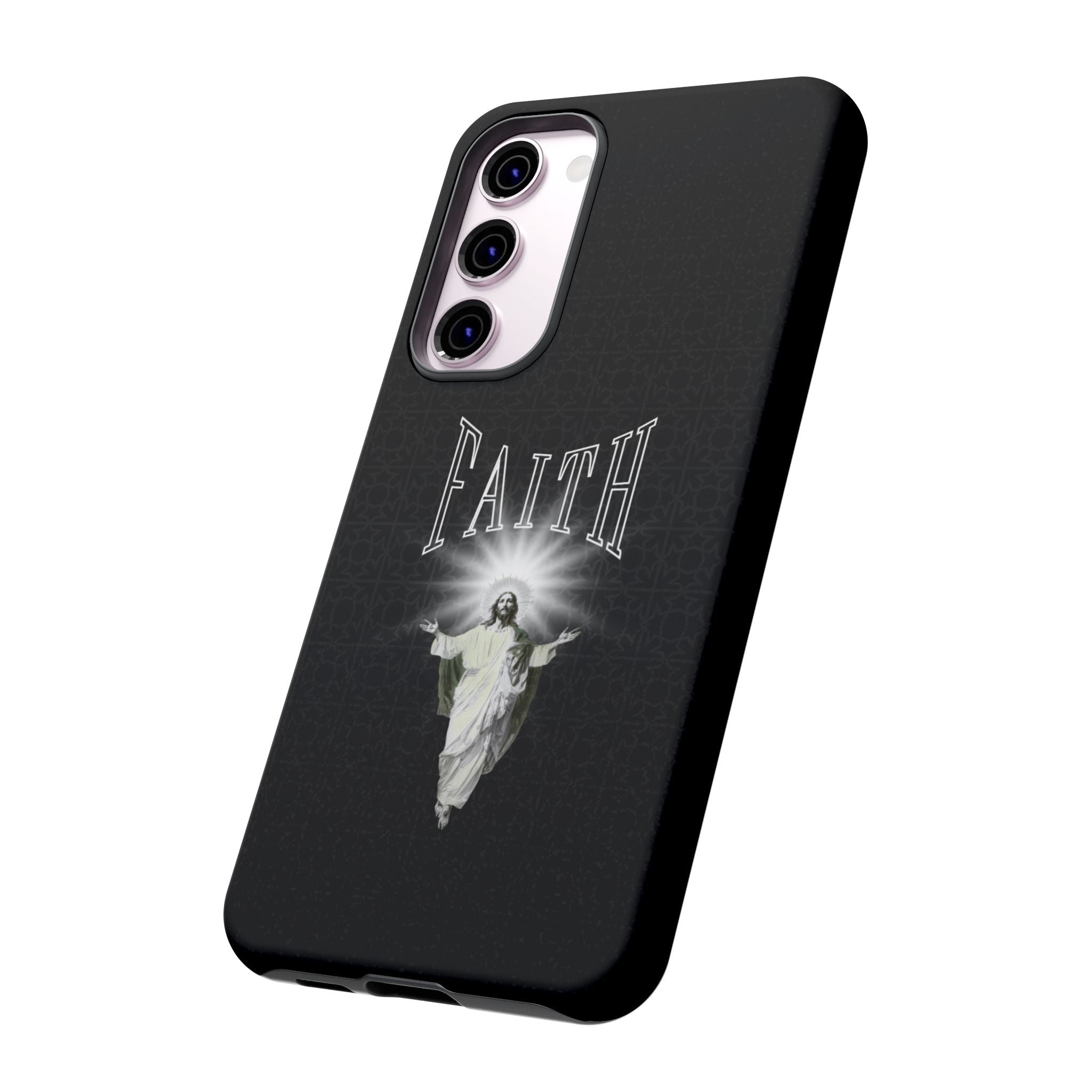 Faith Phone Case — Religious Jesus Graphic Tough Phone Cover