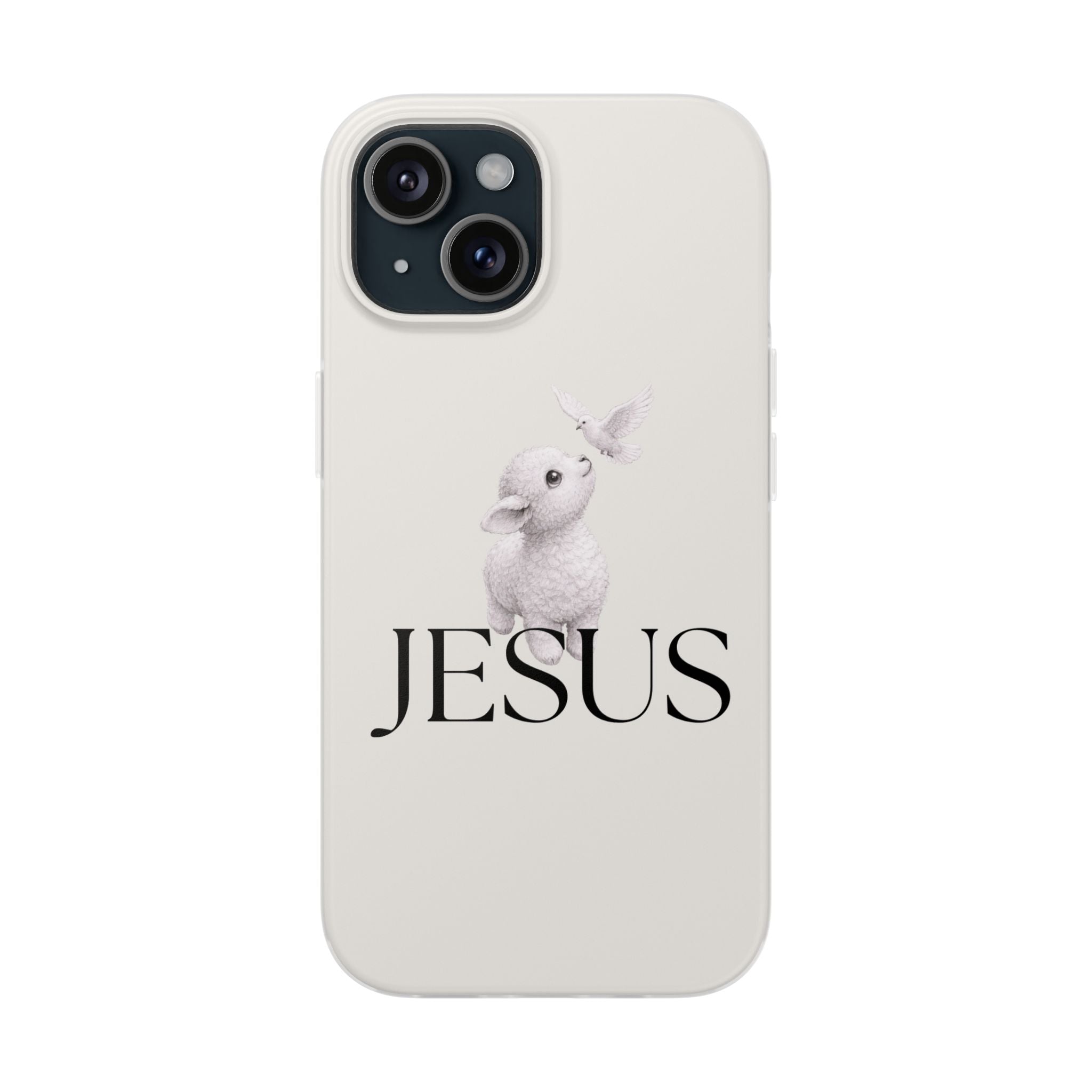 Jesus Lamb Phone Case - Christian Faith iPhone Case with Dove