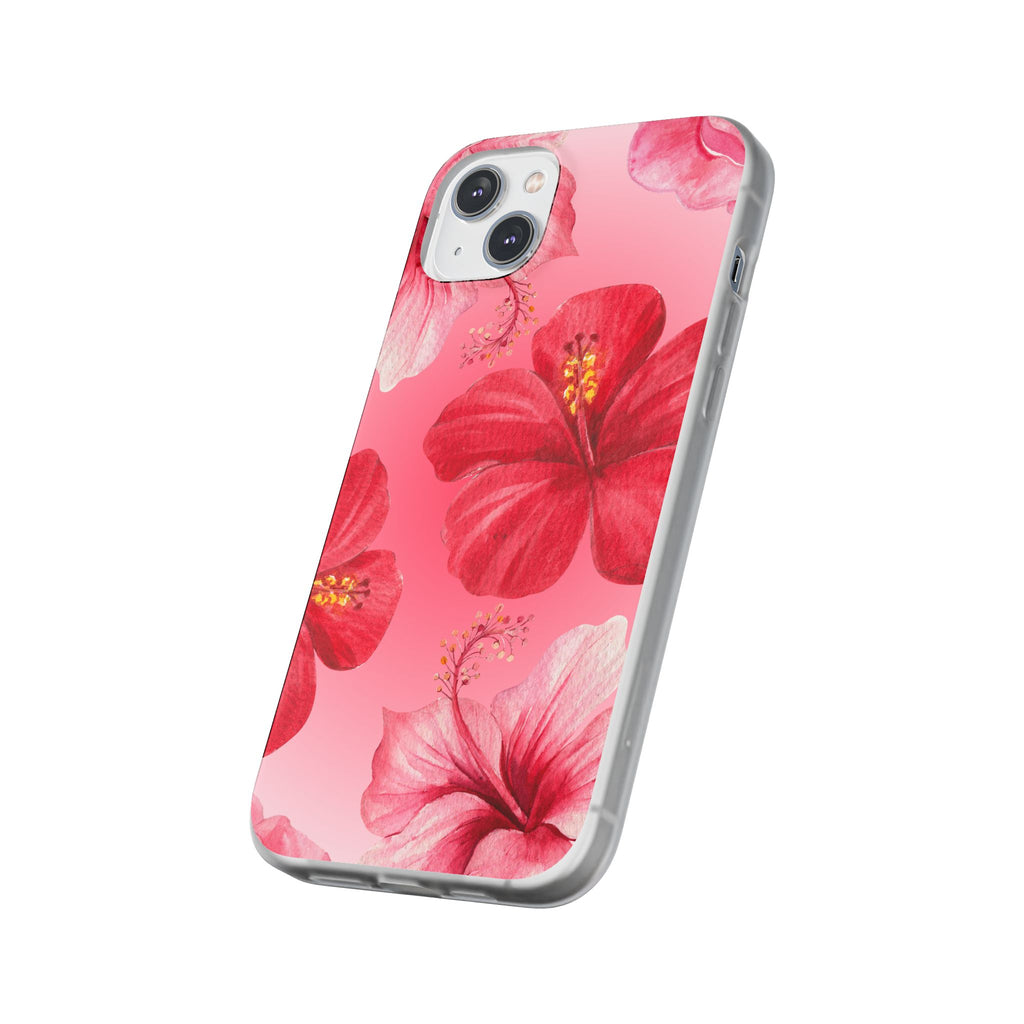 Hibiscus Floral Phone Case – Pink Tropical Flexi Case
