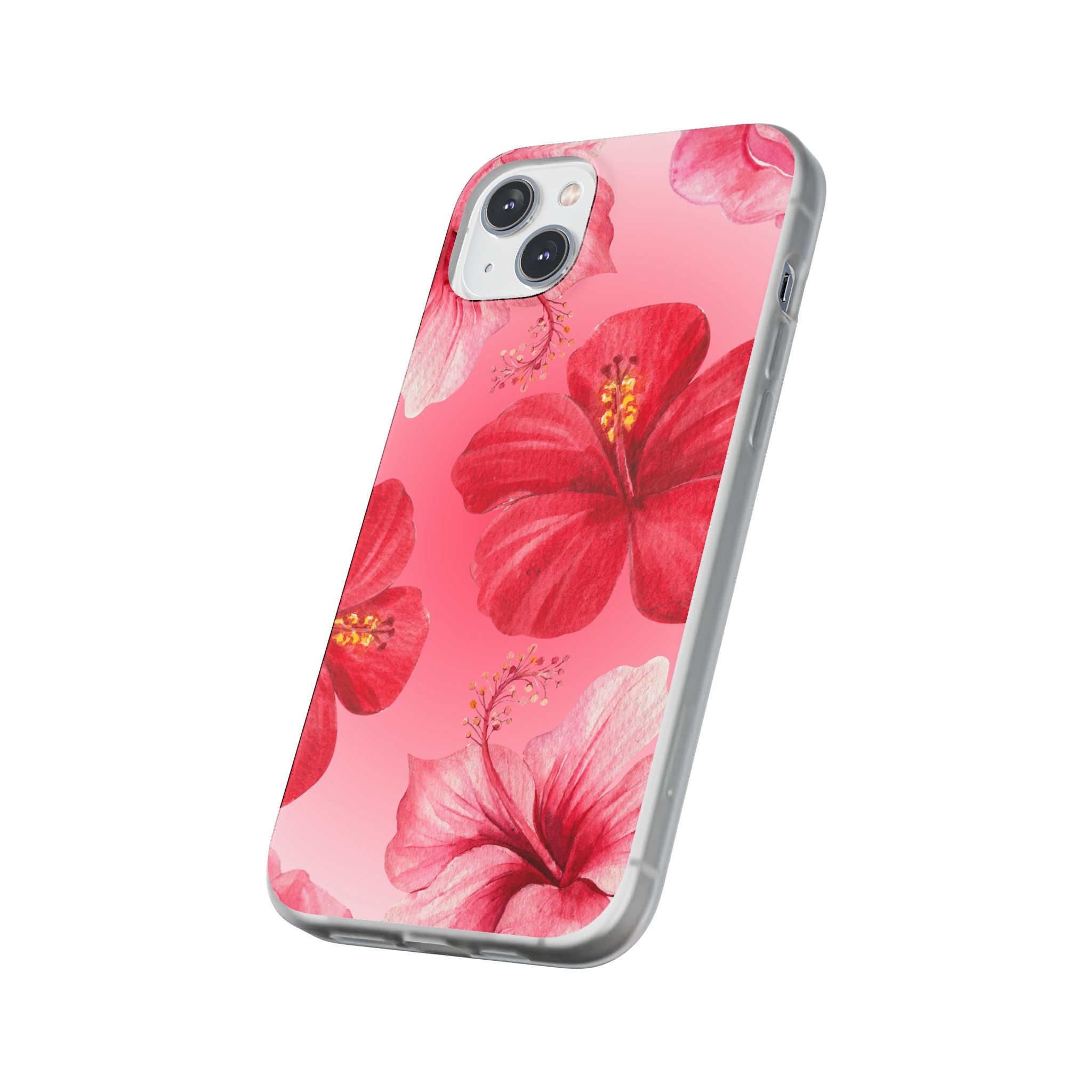 Hibiscus Floral Phone Case – Pink Tropical Flexi Case