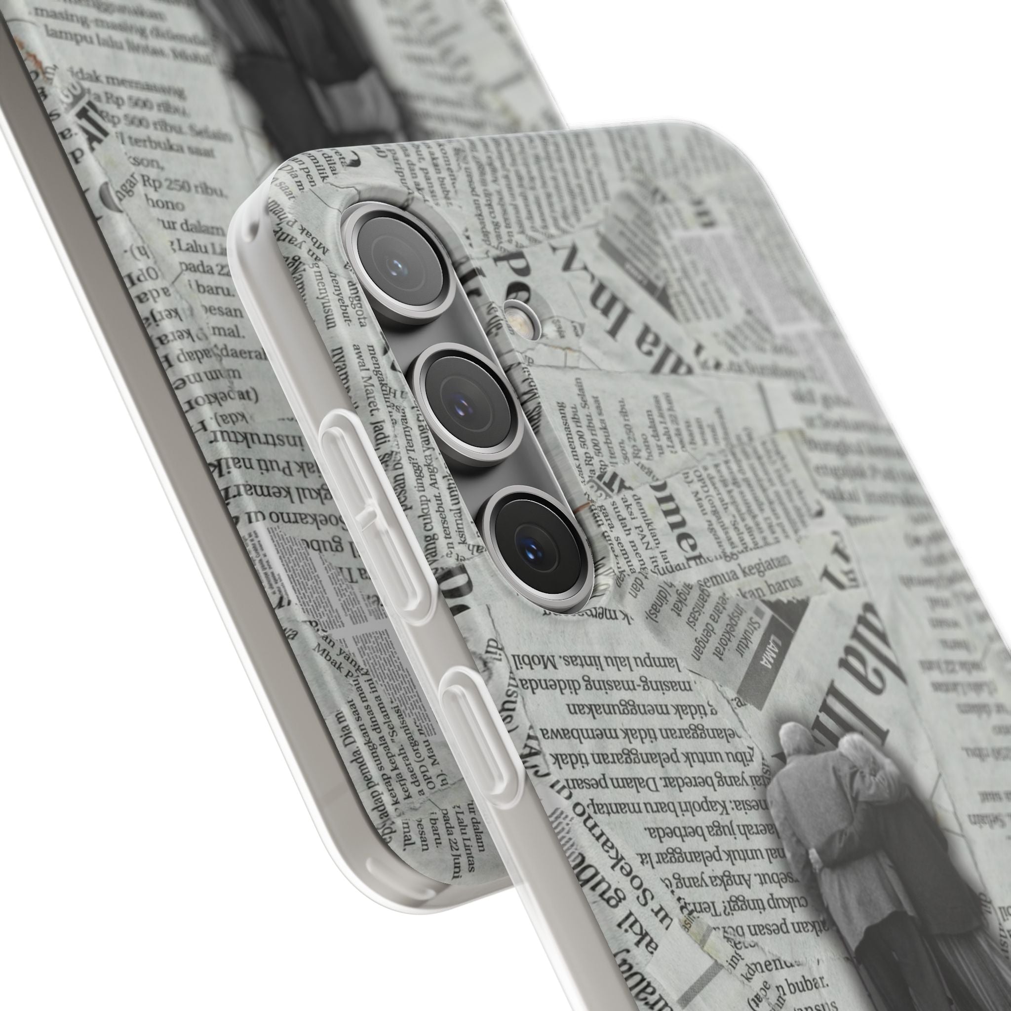 Newspaper Collage 'Until The End' Phone Case - Romantic Vintage iPhone Cover