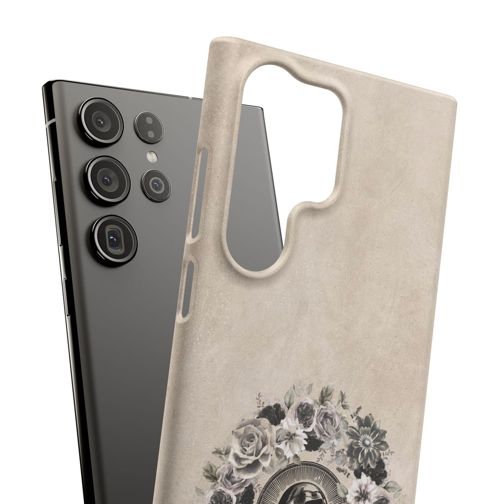 Vintage Madonna Floral Phone Case — Religious iPhone Snap Case