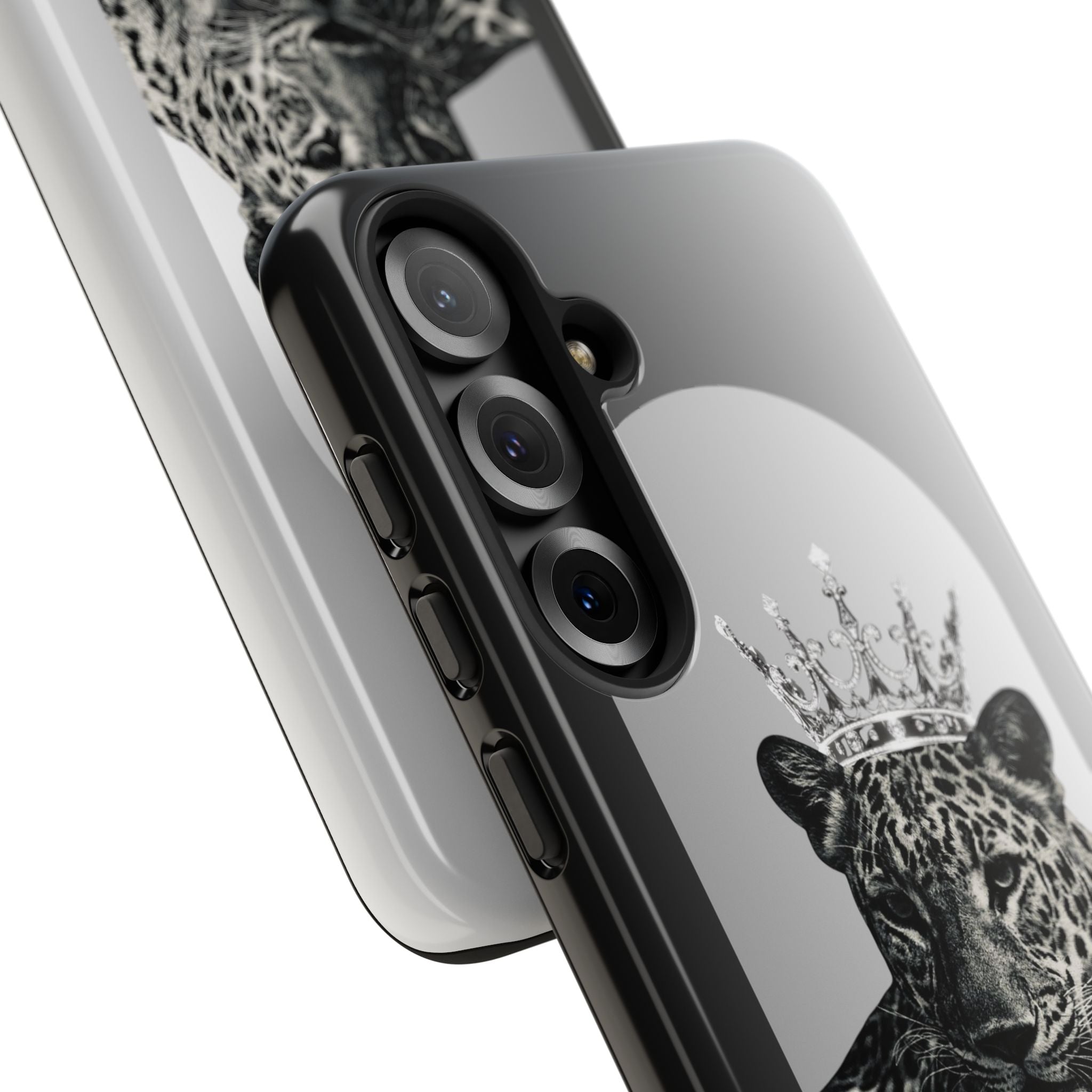 Leopard Crown Phone Case — "You Are Enough" Inspirational Protective Cover