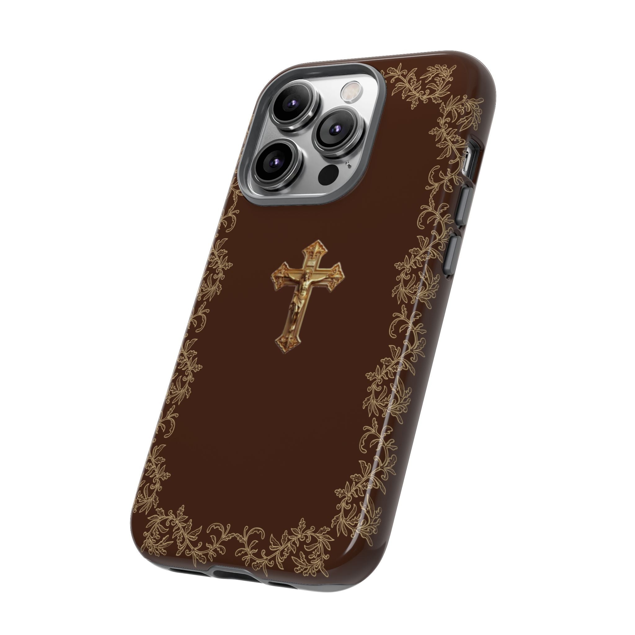 Gold Cross Bible – Christian Tough Phone Case
